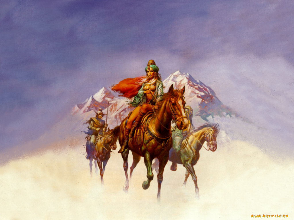 фэнтези, всадники, наездники