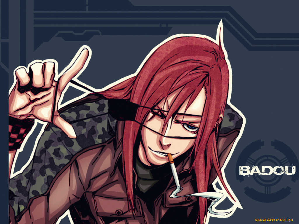 by, prettychaos, аниме, dogs, bullets, carnage