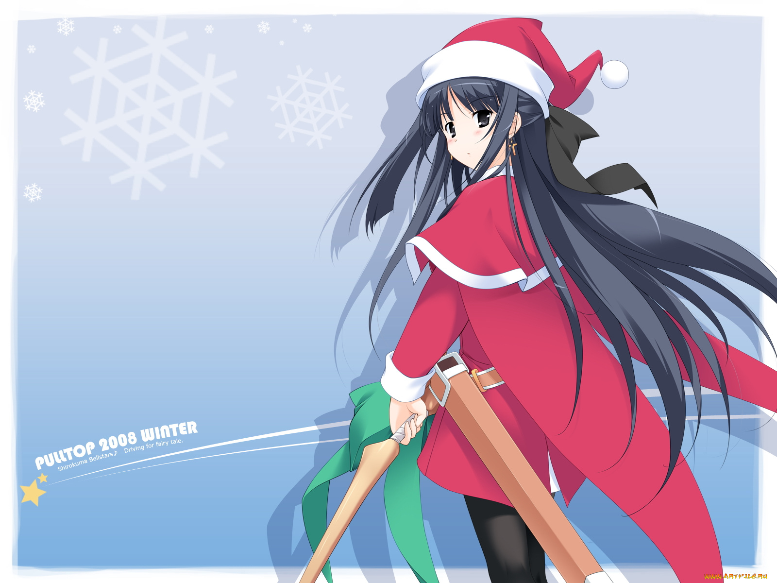 аниме, merry, chrismas, winter