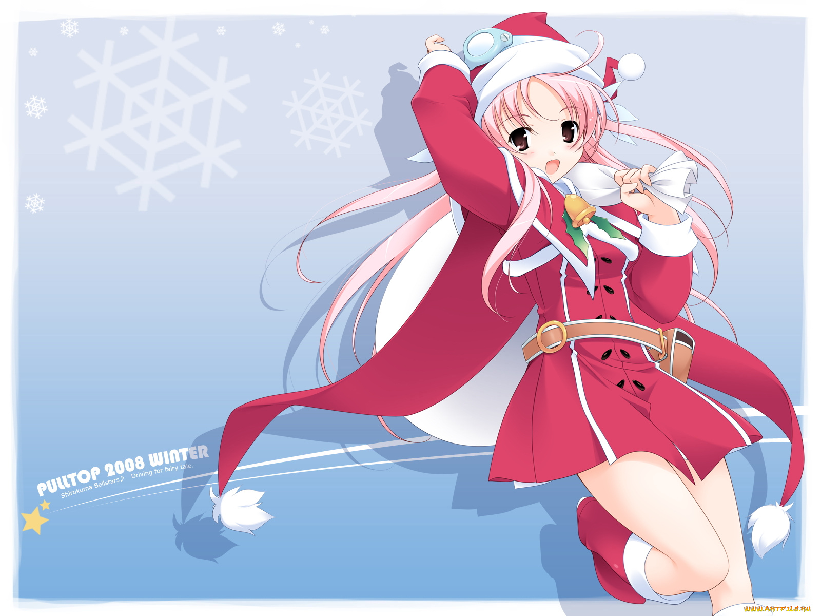 аниме, merry, chrismas, winter