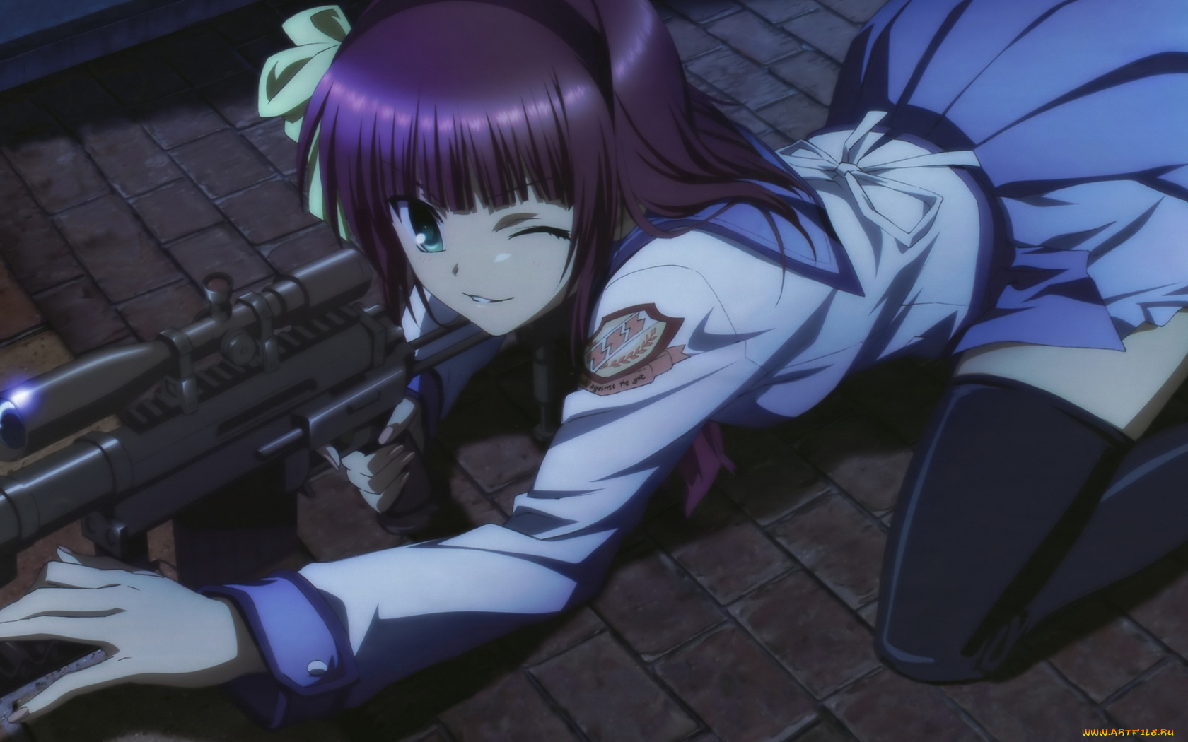 аниме, angel, beats