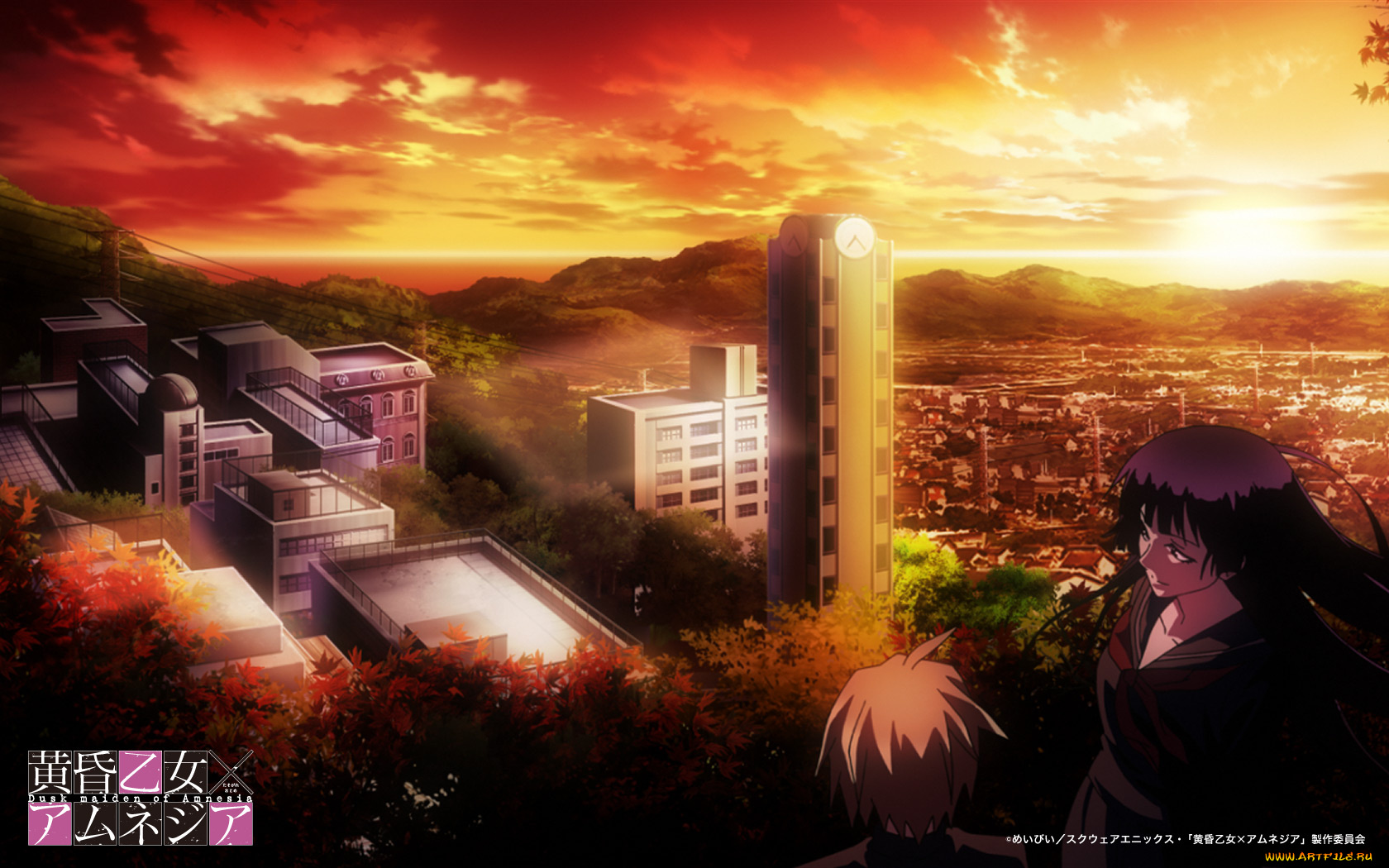 аниме, tasogare, otome, amnesia, девушка