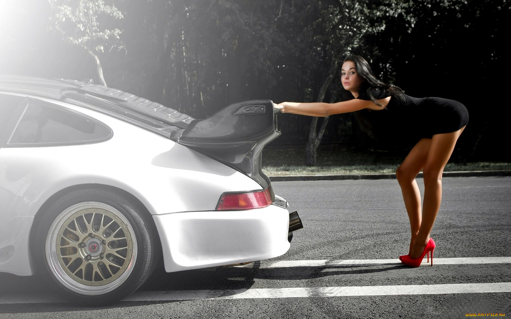 автомобили, авто, девушками