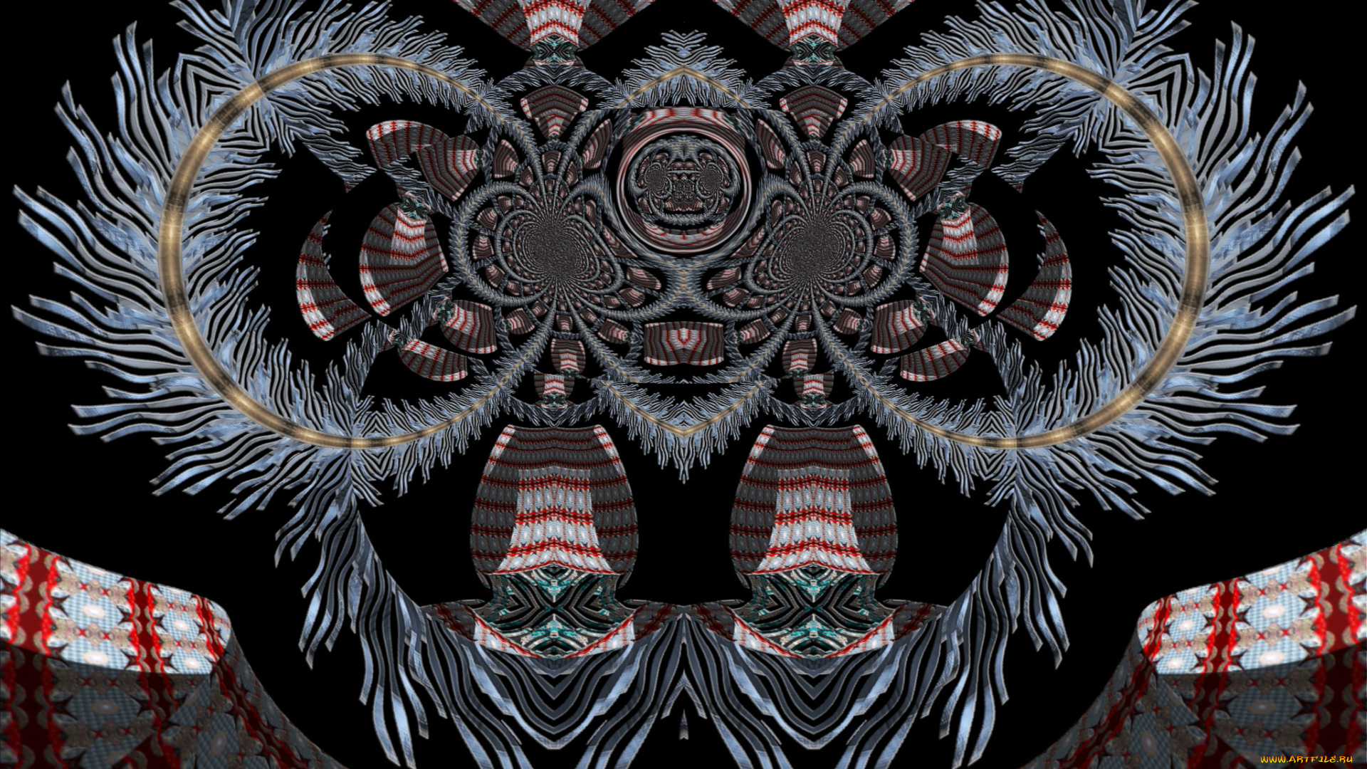 3д, графика, fractal, фракталы, узор, фон