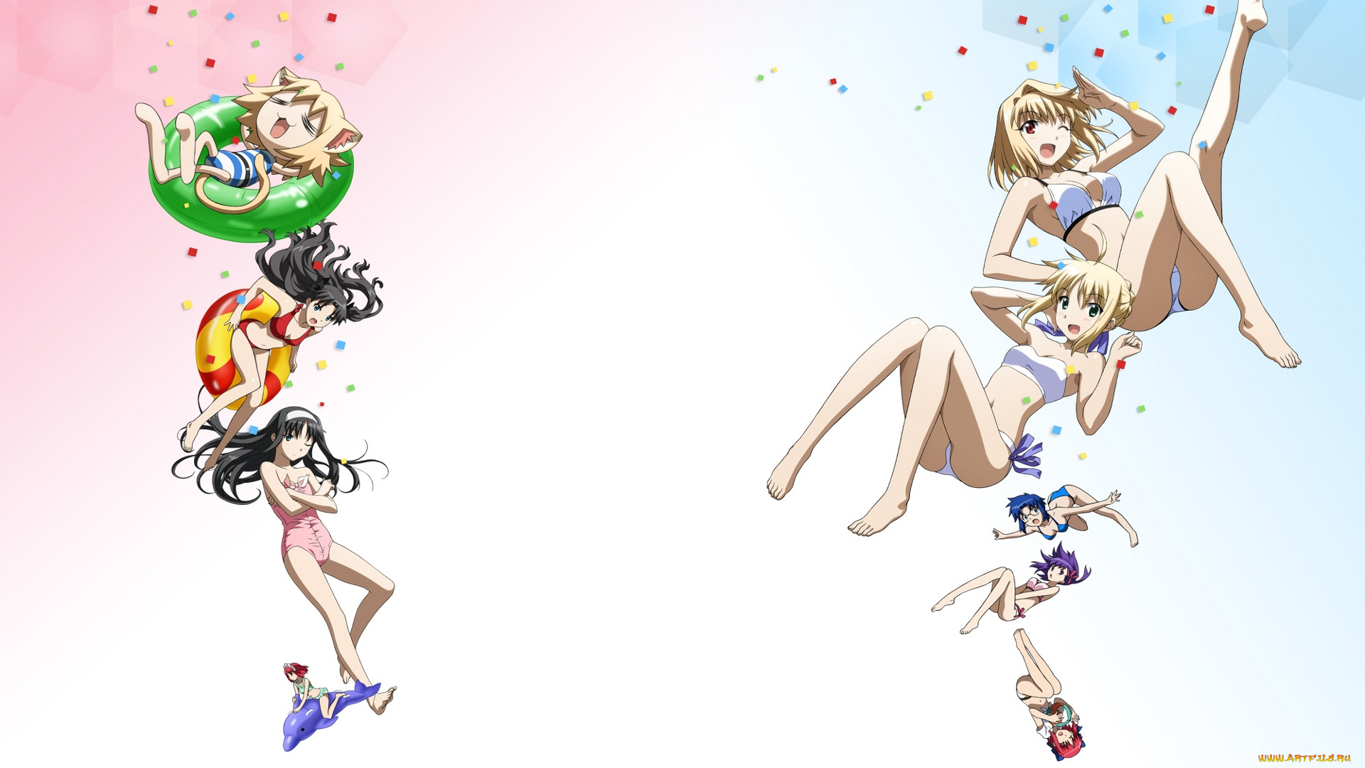 аниме, tsukihime, девушки