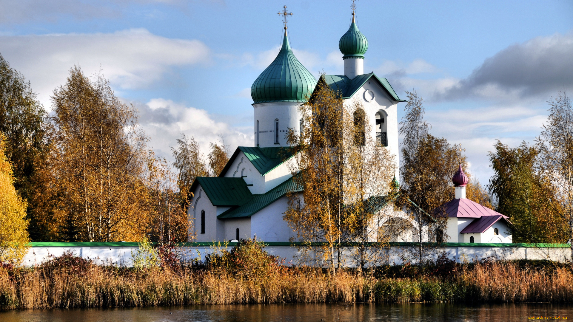 города, санкт, петербург, петергоф, россия, купола, церковь