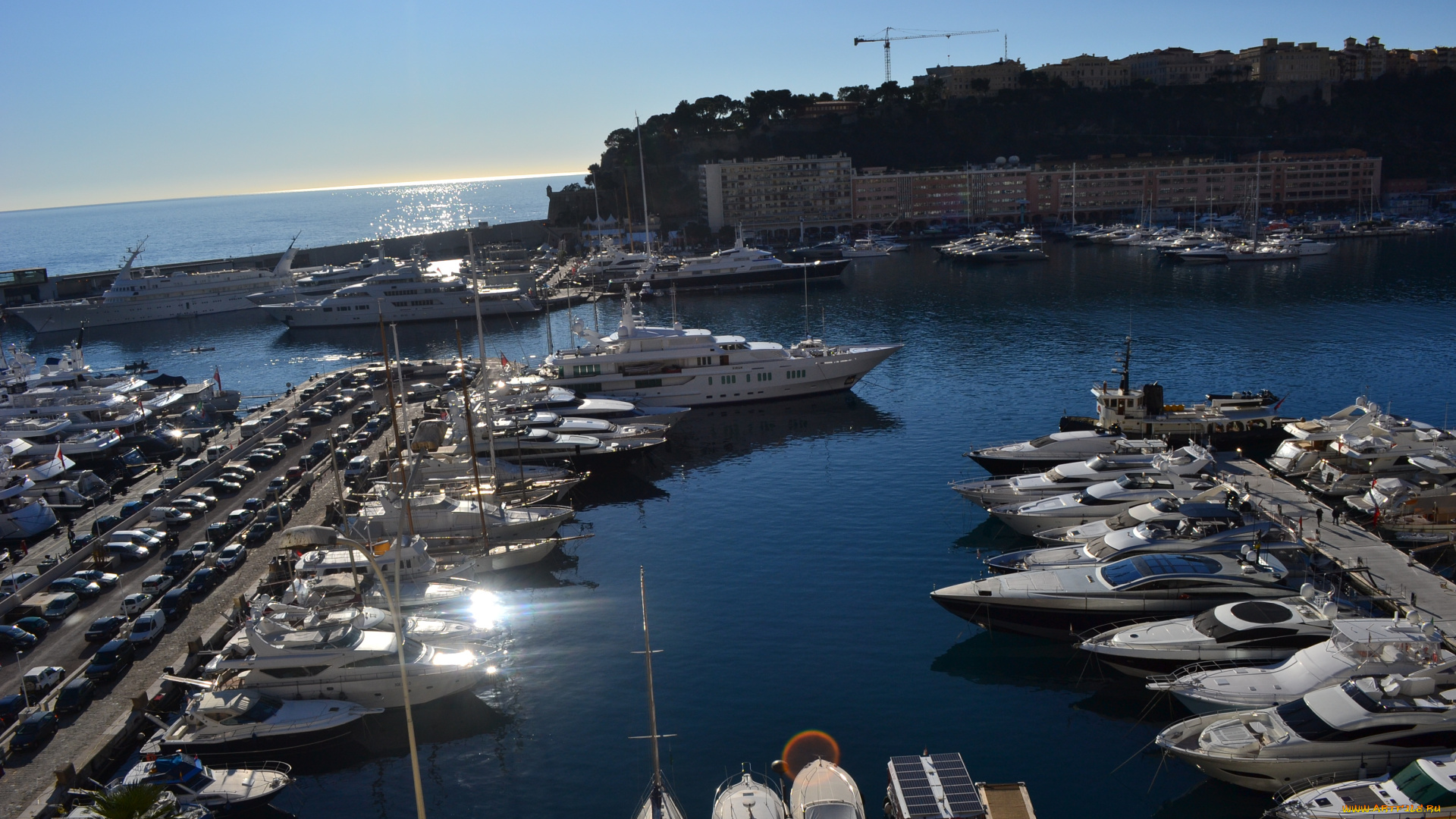 корабли, разные, вместе, monte, carlo, яхты, катера, гавань