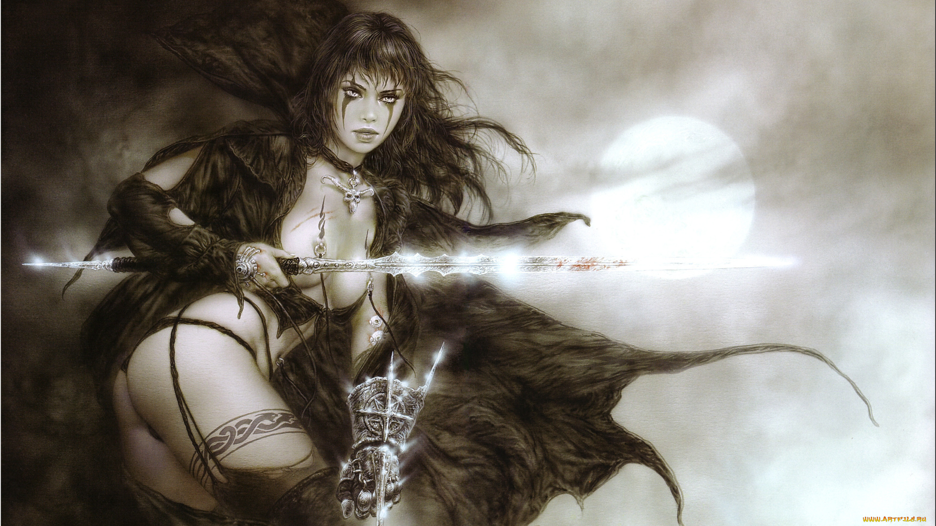 luis, royo, фэнтези, девушка