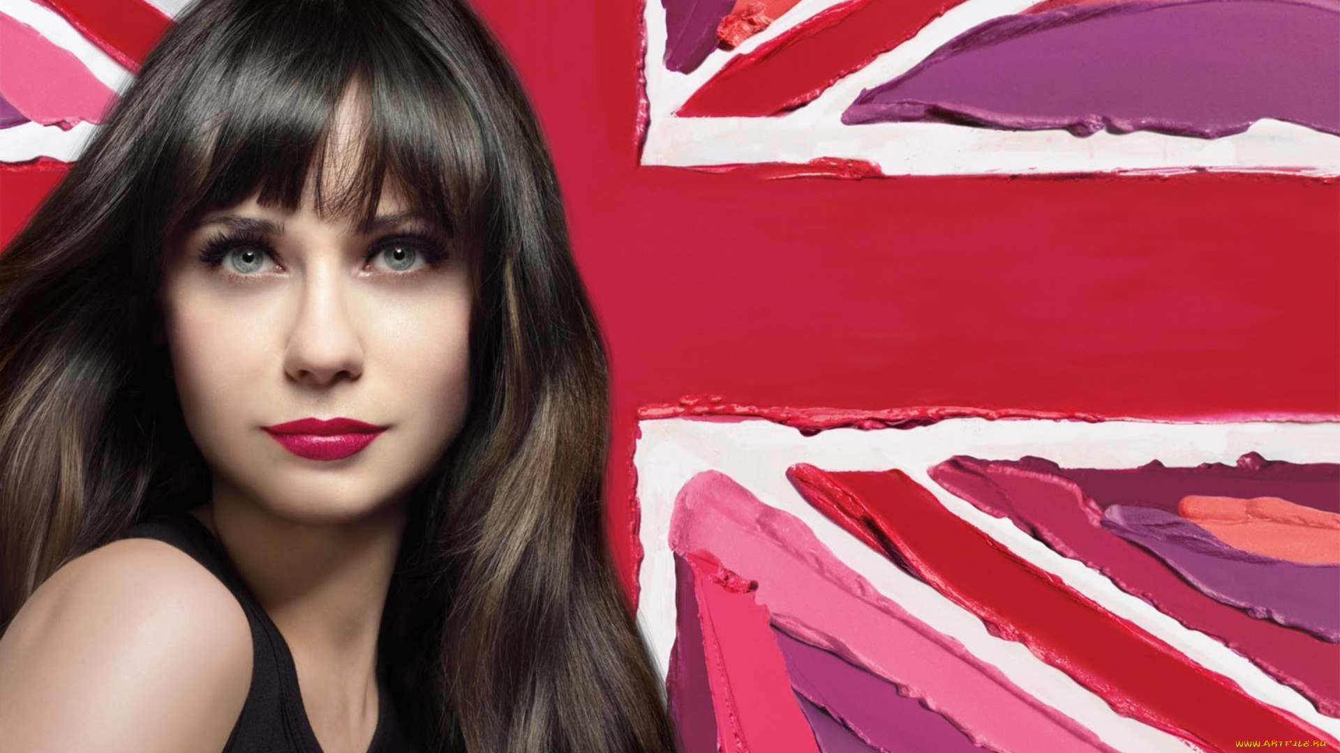 Zooey, Deschanel, девушки