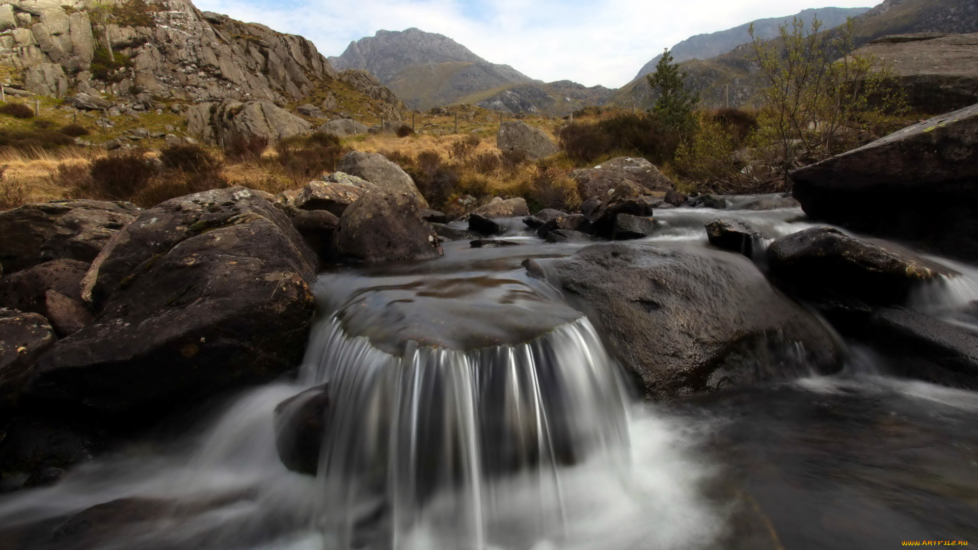 природа, реки, озера, горы, камни, река