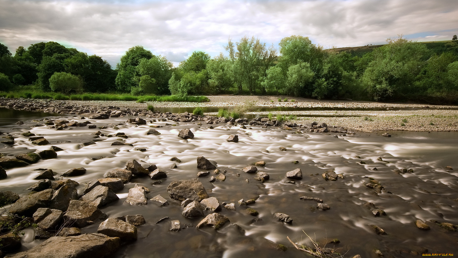 природа, реки, озера, камни, река