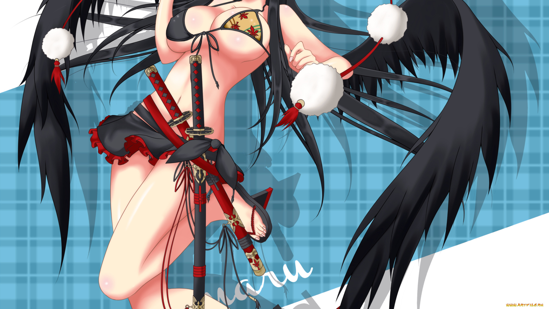 shameimaru, aya, аниме, touhou