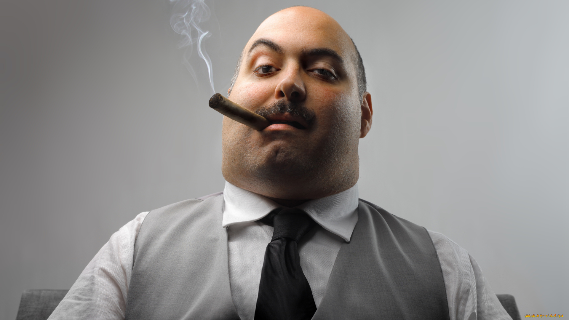 важная, насяльника, мужчины, unsort, босс, сигара