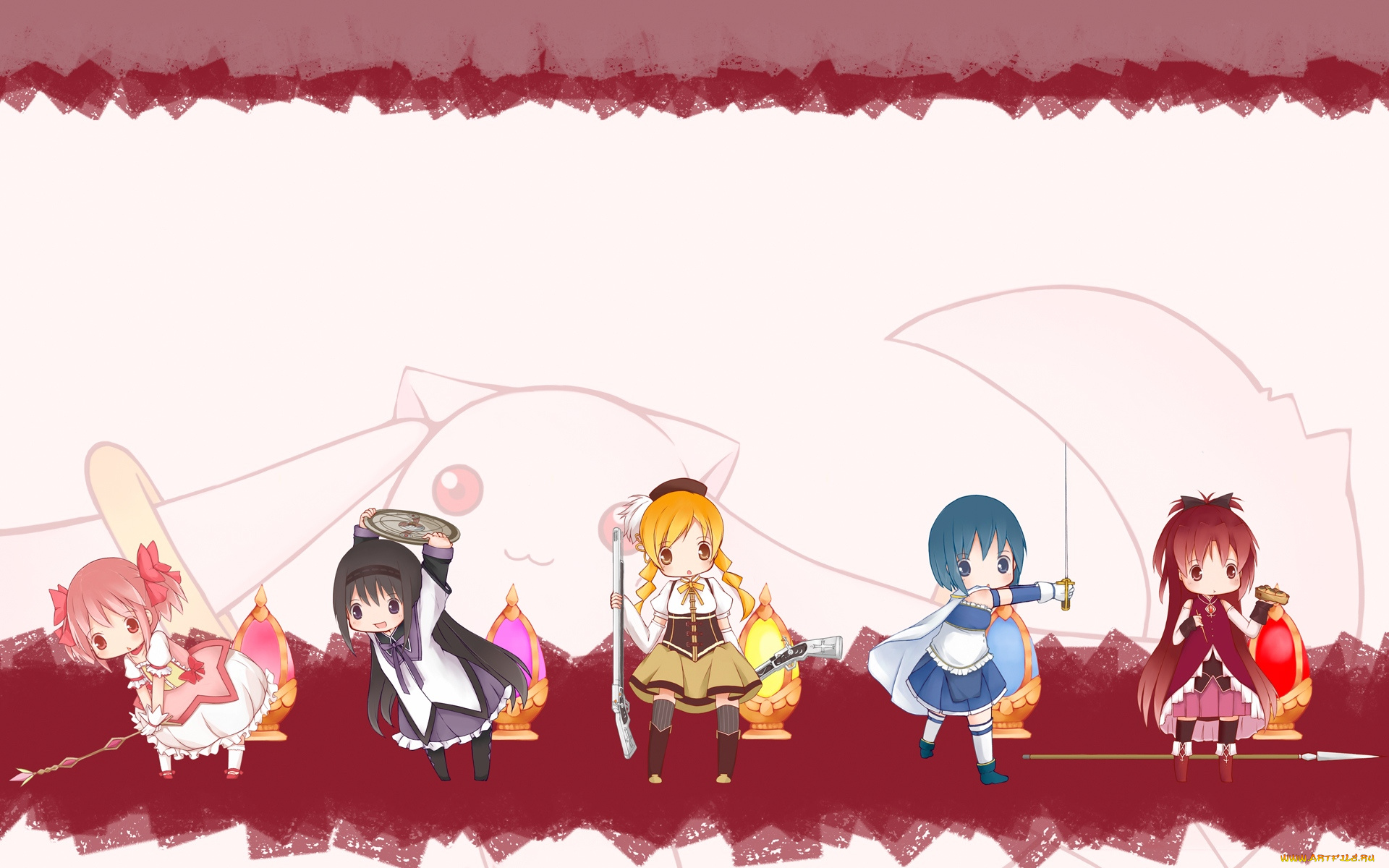 аниме, mahou, shoujo, madoka, magika