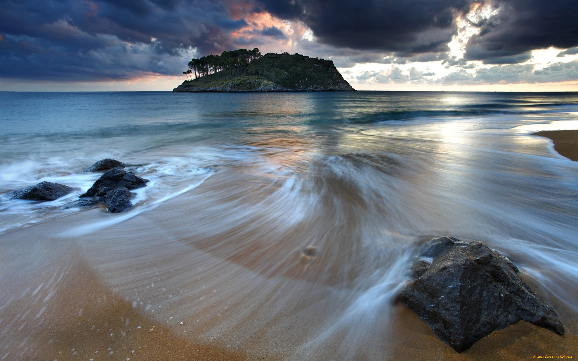 природа, побережье, океан, тропики