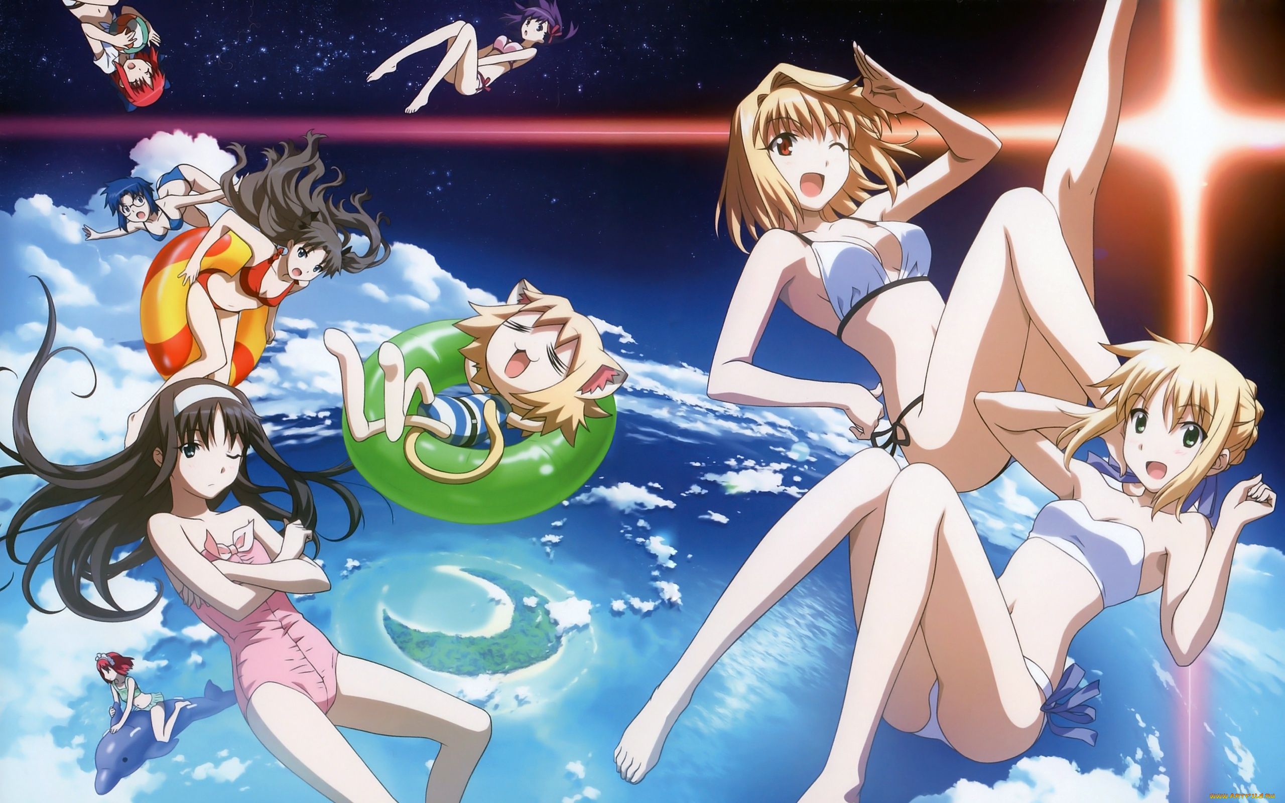 аниме, tsukihime, девушки