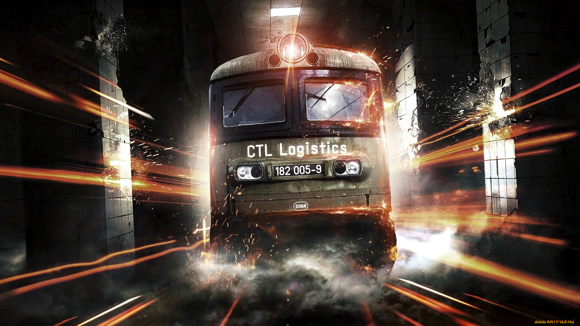 техника, метро, скорость, свет, поезд