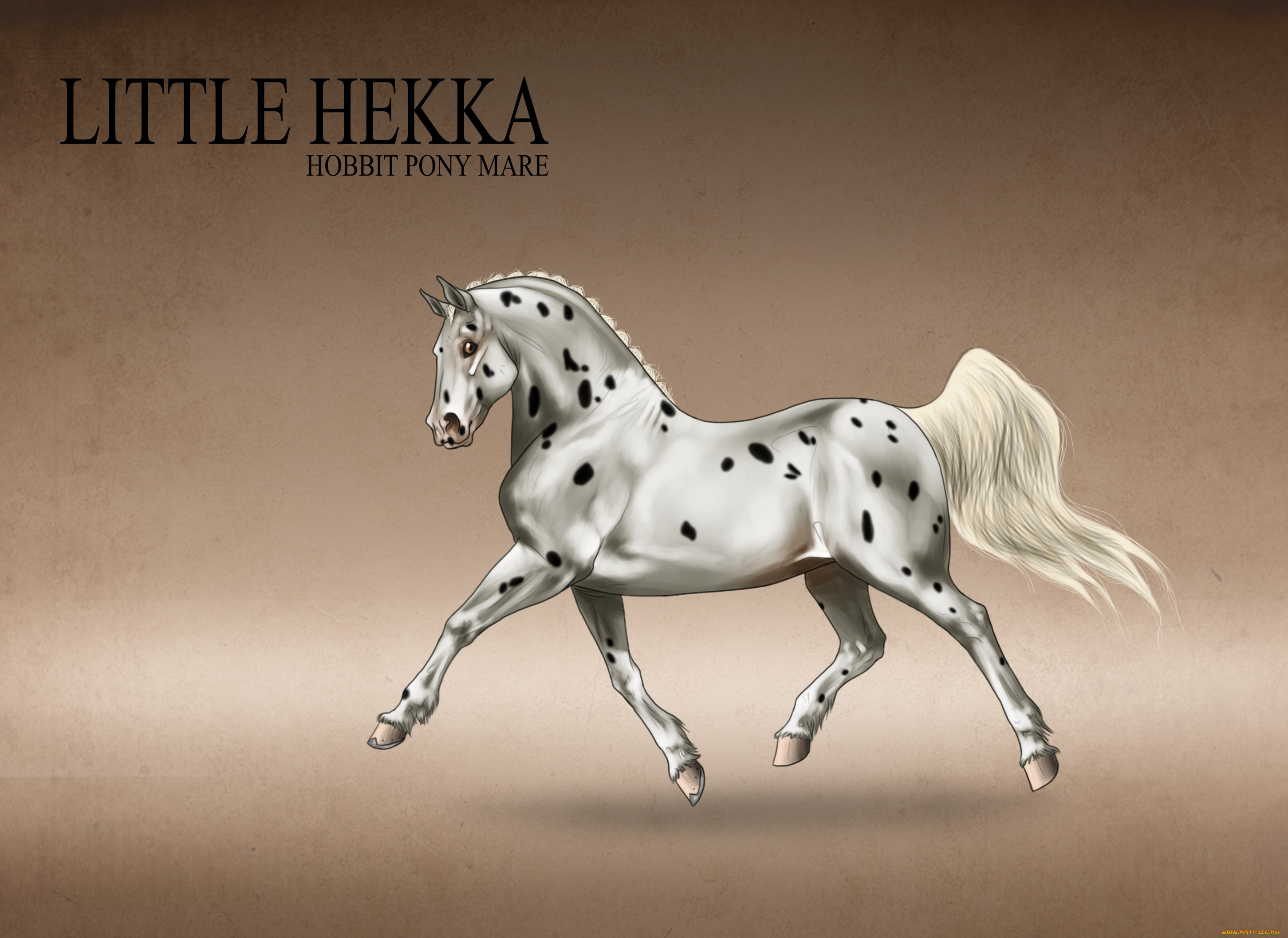 рисованные, животные, лошади, лошадь