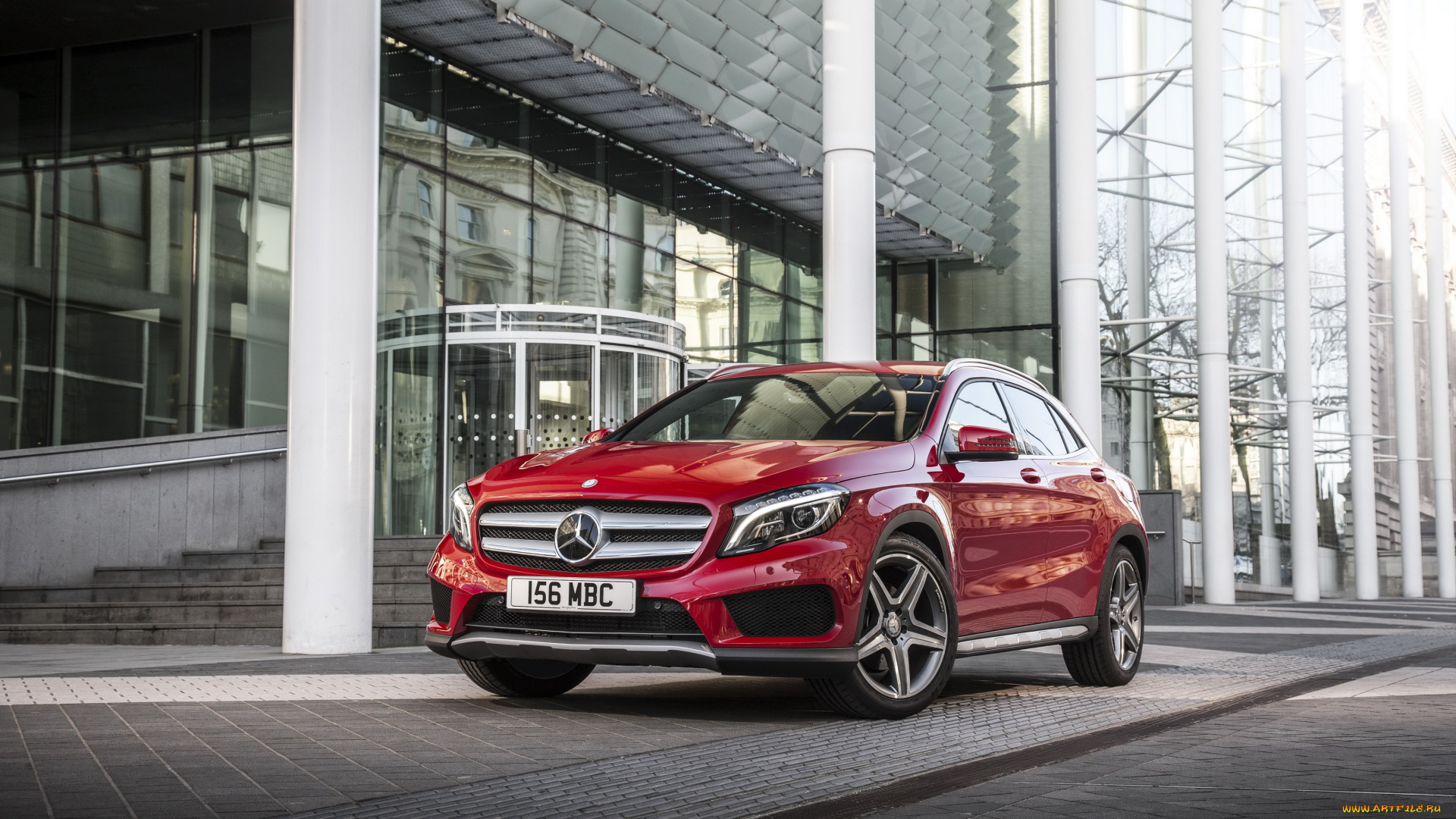 2014, mercedes-benz, gla, 250, amg, автомобили, mercedes-benz, город, красный