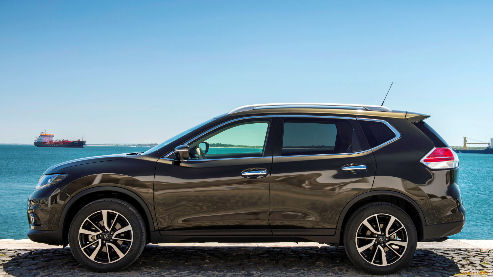 автомобили, nissan, datsun, t32, 2014г, темный, x-trail