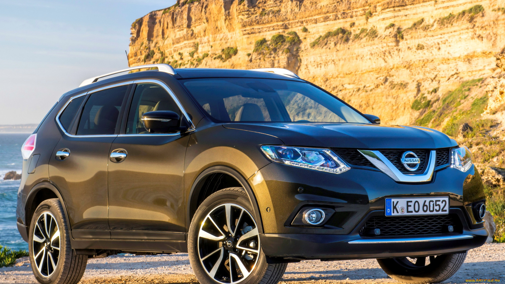 автомобили, nissan, datsun, t32, x-trail, темный, 2014г