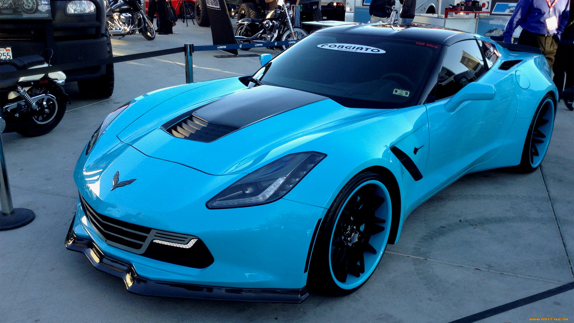 автомобили, выставки, и, уличные, фото, corvette