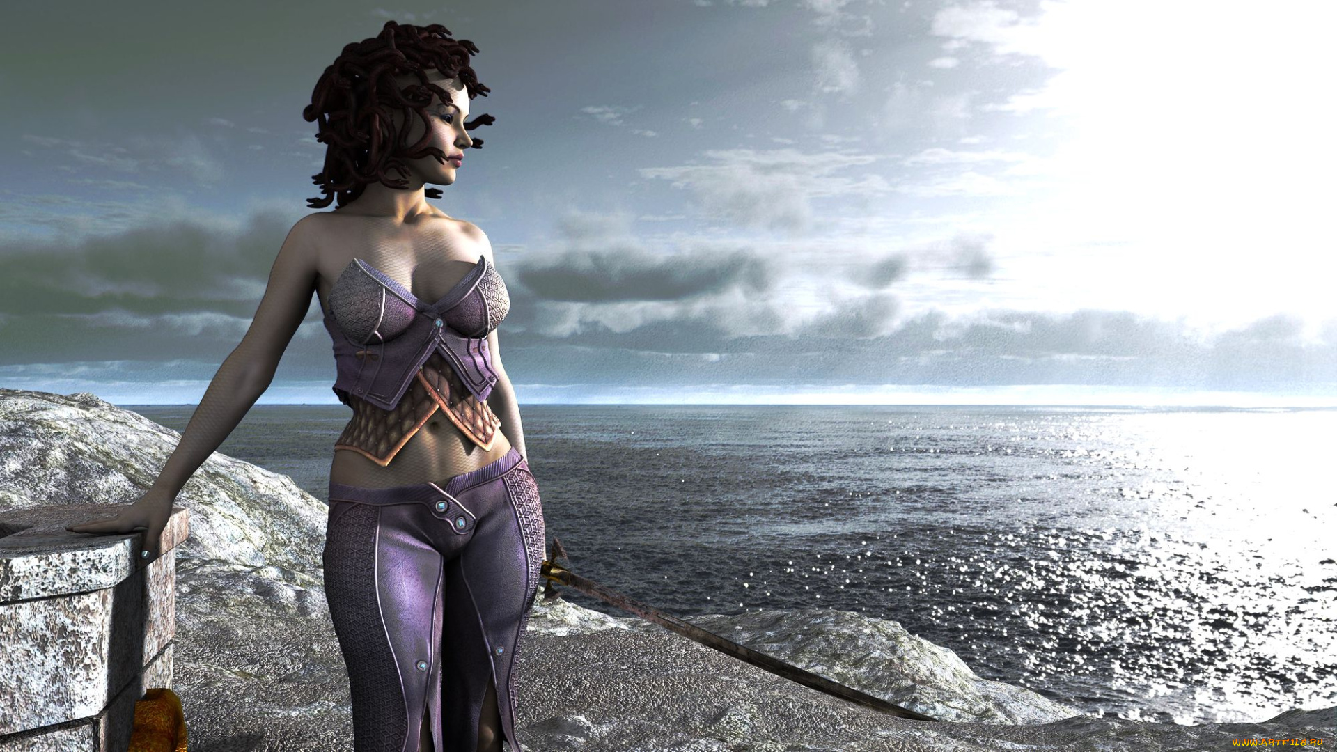 3д, графика, люди, , people, девушка, фон, взгляд