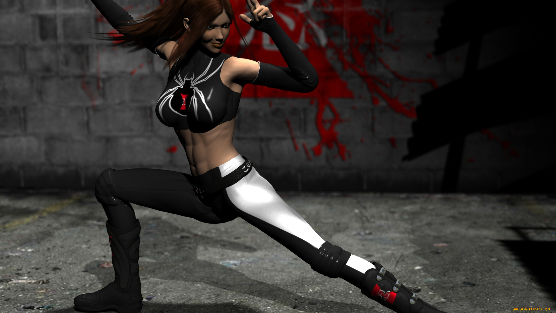 3д, графика, люди, , people, поза, фон, взгляд, девушка