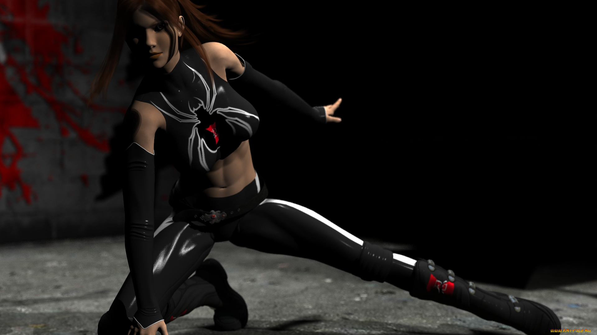 3д, графика, люди, , people, поза, фон, взгляд, девушка