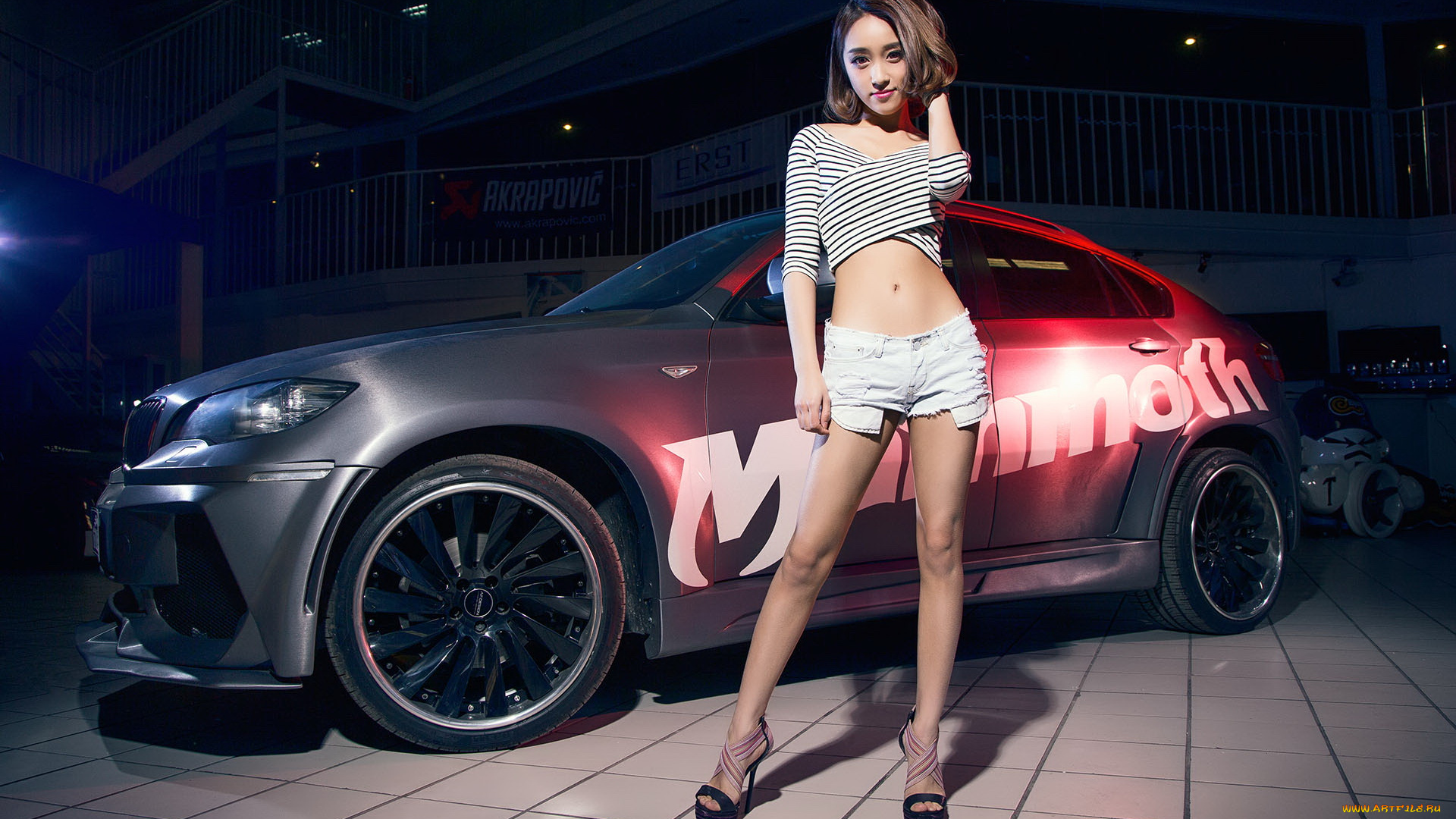 автомобили, -авто, с, девушками, девушка, азиатка, автомобиль, фон, взгляд