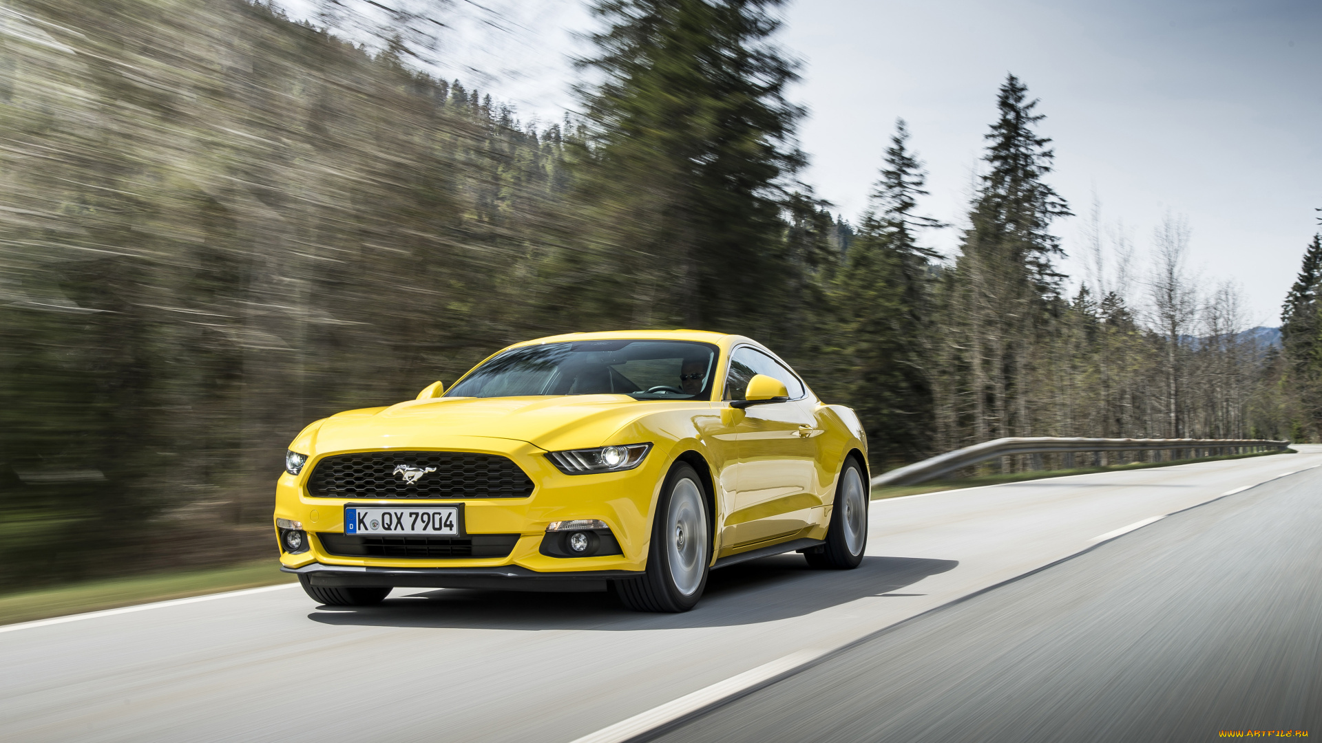 автомобили, ford, eu-spec, mustang, gt, желтый, 2015г