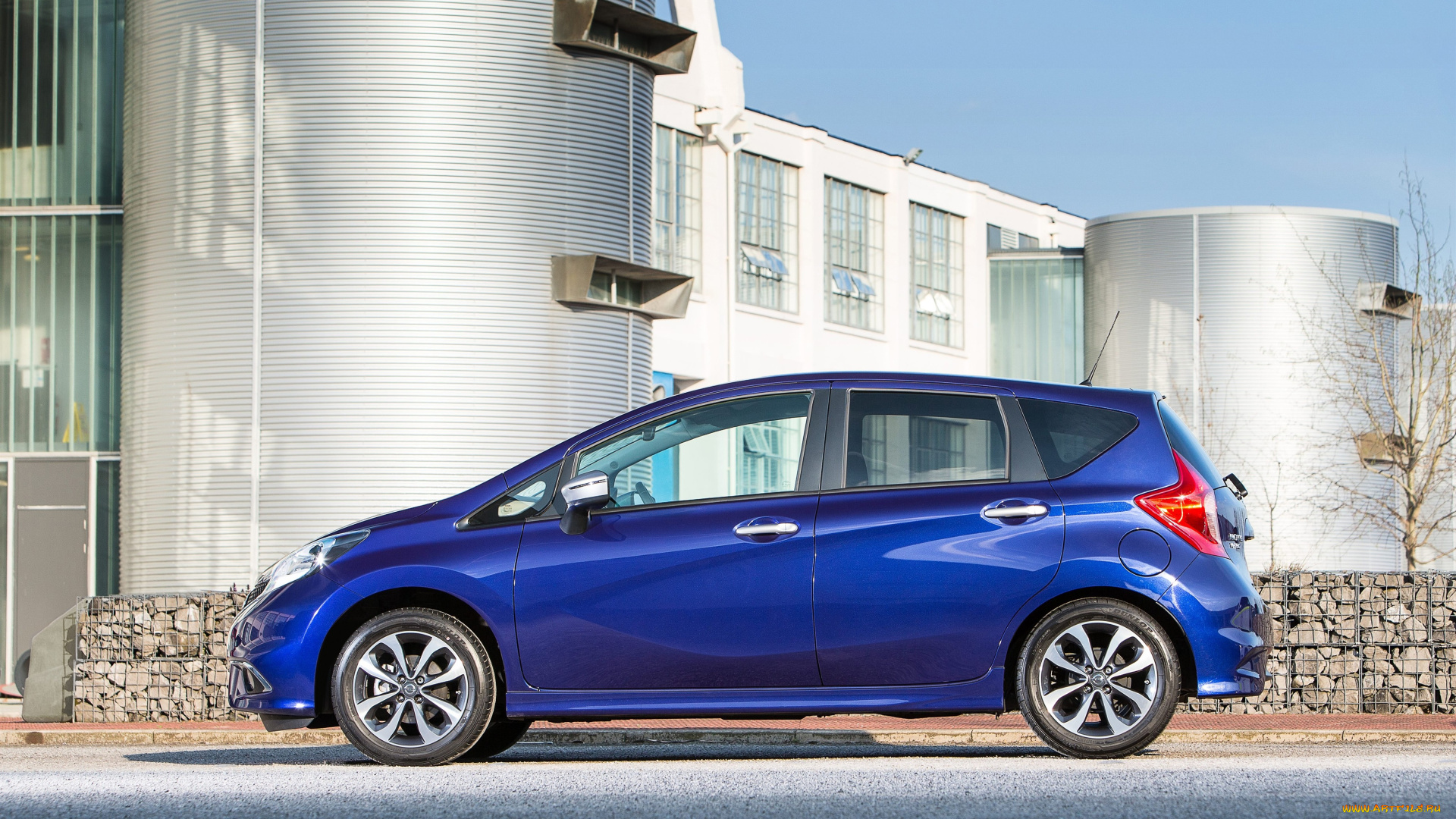 автомобили, nissan, datsun, note, синий, 2015г, n-tec, uk-spec