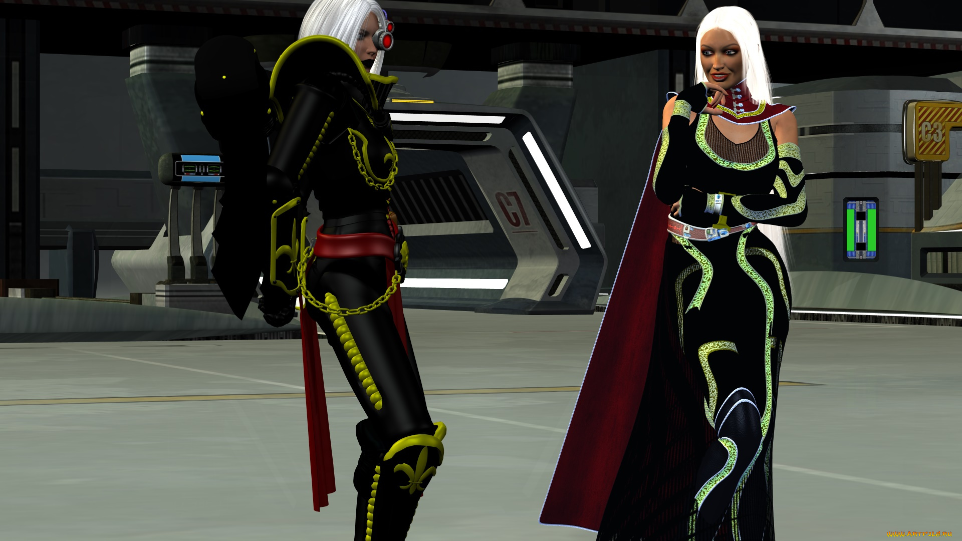 видео, игры, dark, heresy, киборг, девушка, фон, взгляд