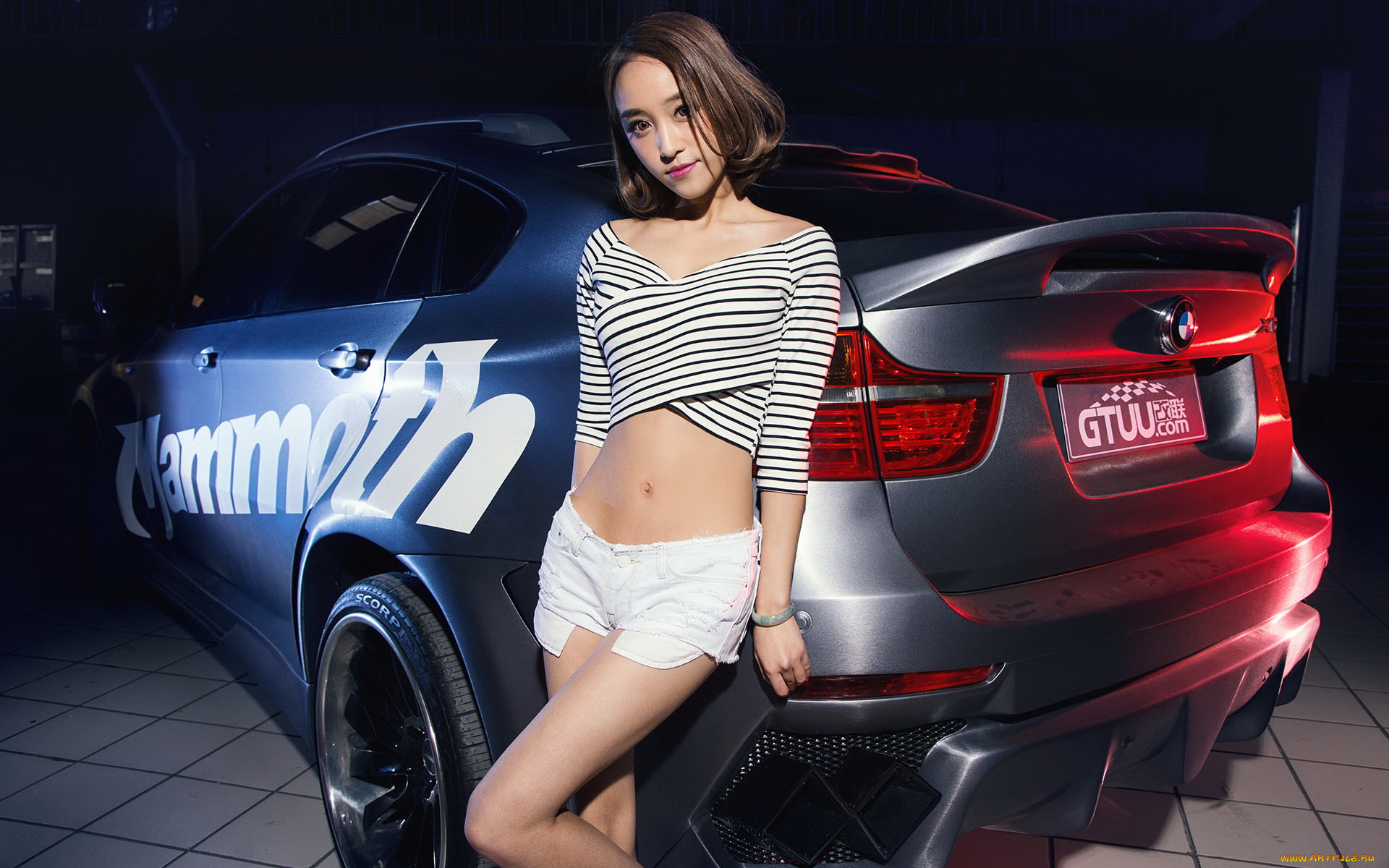 автомобили, -авто, с, девушками, автомобиль, фон, азиатка, взгляд, девушка