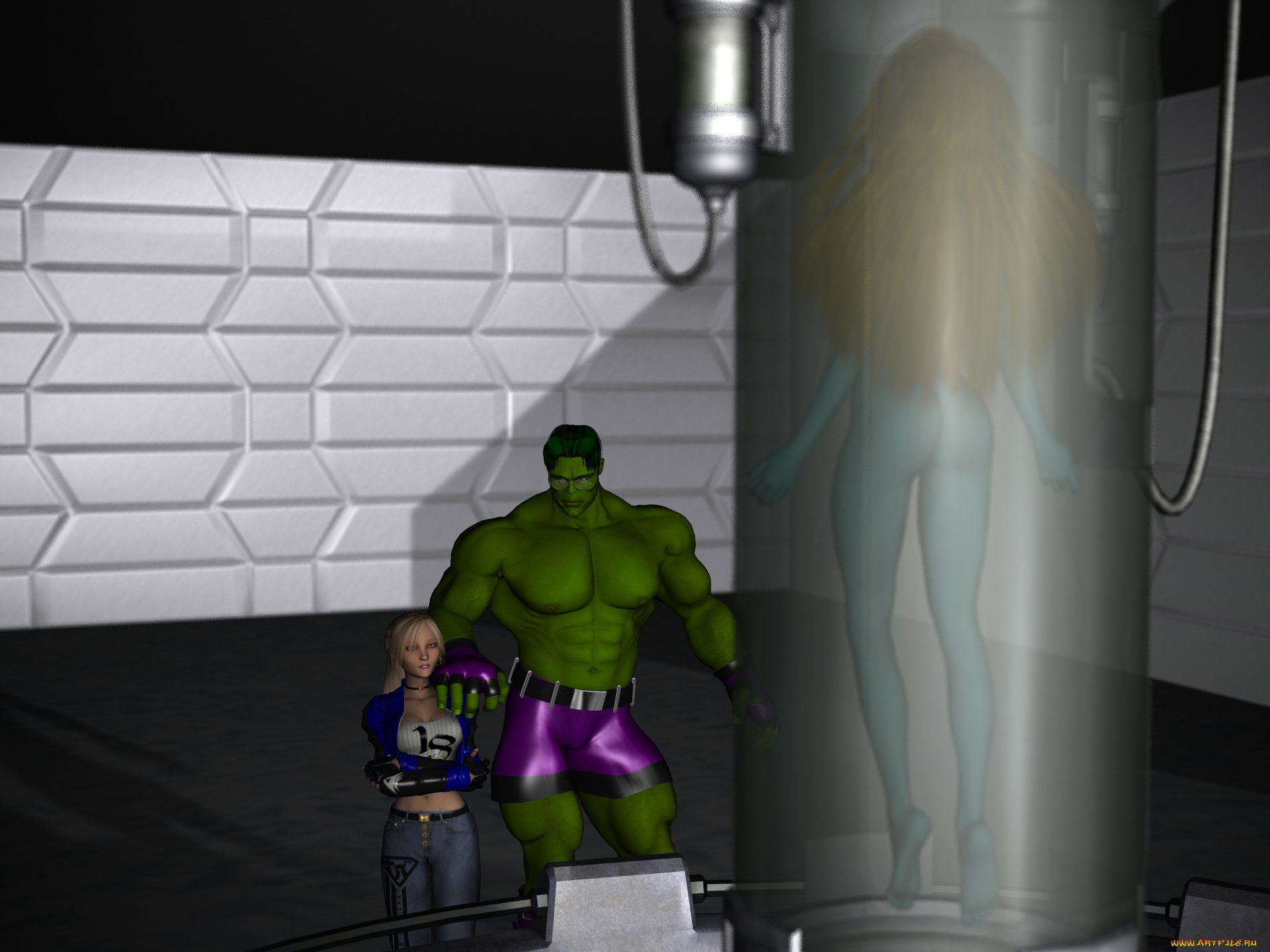 3д, графика, фантазия, , fantasy, взгляд, девушка, мужчина, фон