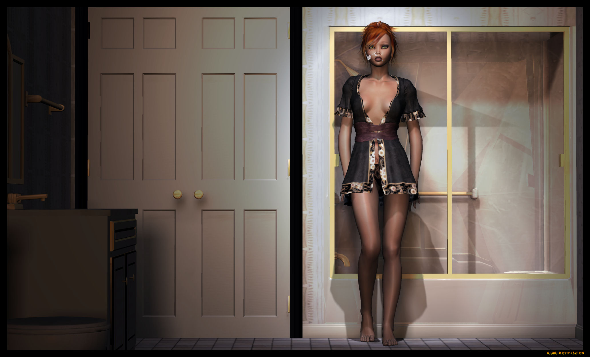 3д, графика, люди, , people, фон, взгляд, девушка