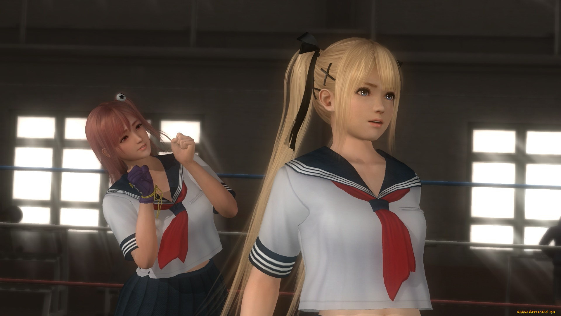 3д, графика, аниме, , anime, фон, взгляд, девушки