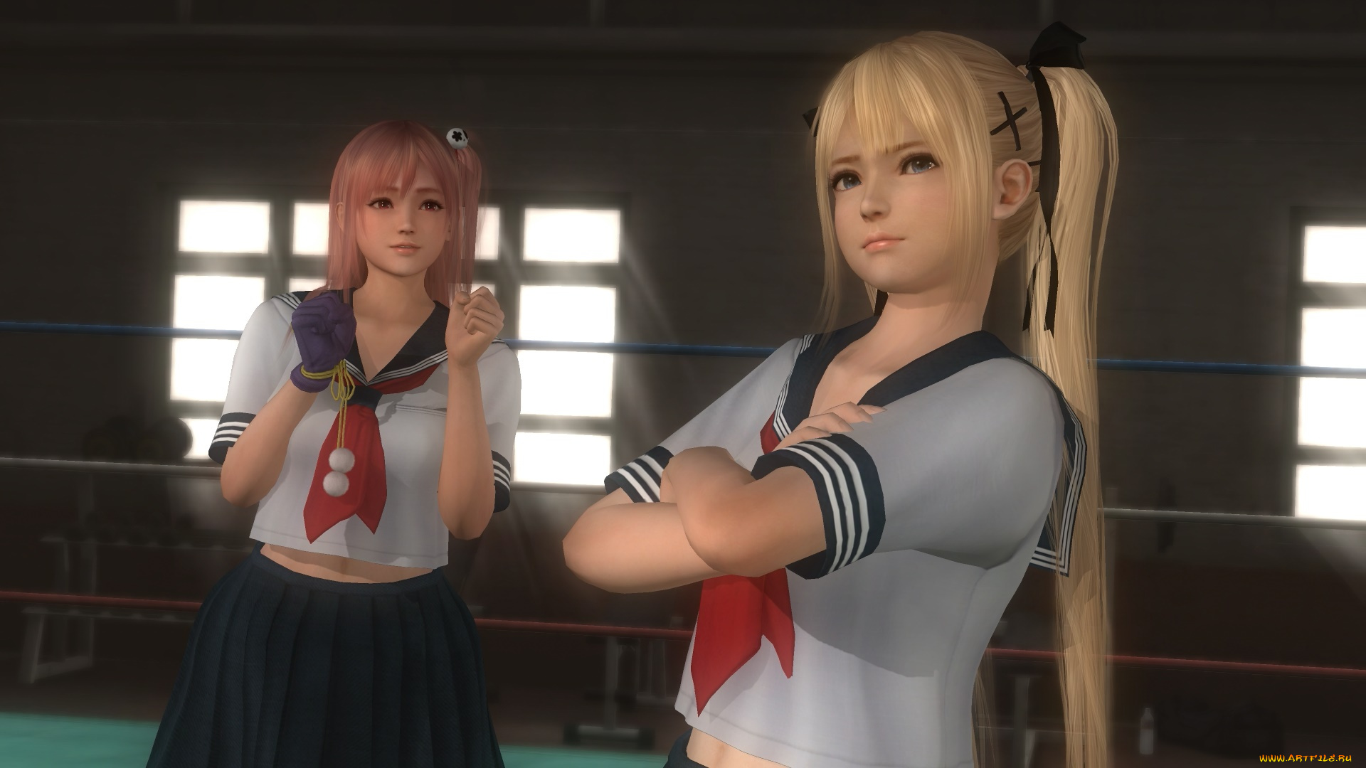 3д, графика, аниме, , anime, фон, взгляд, девушки