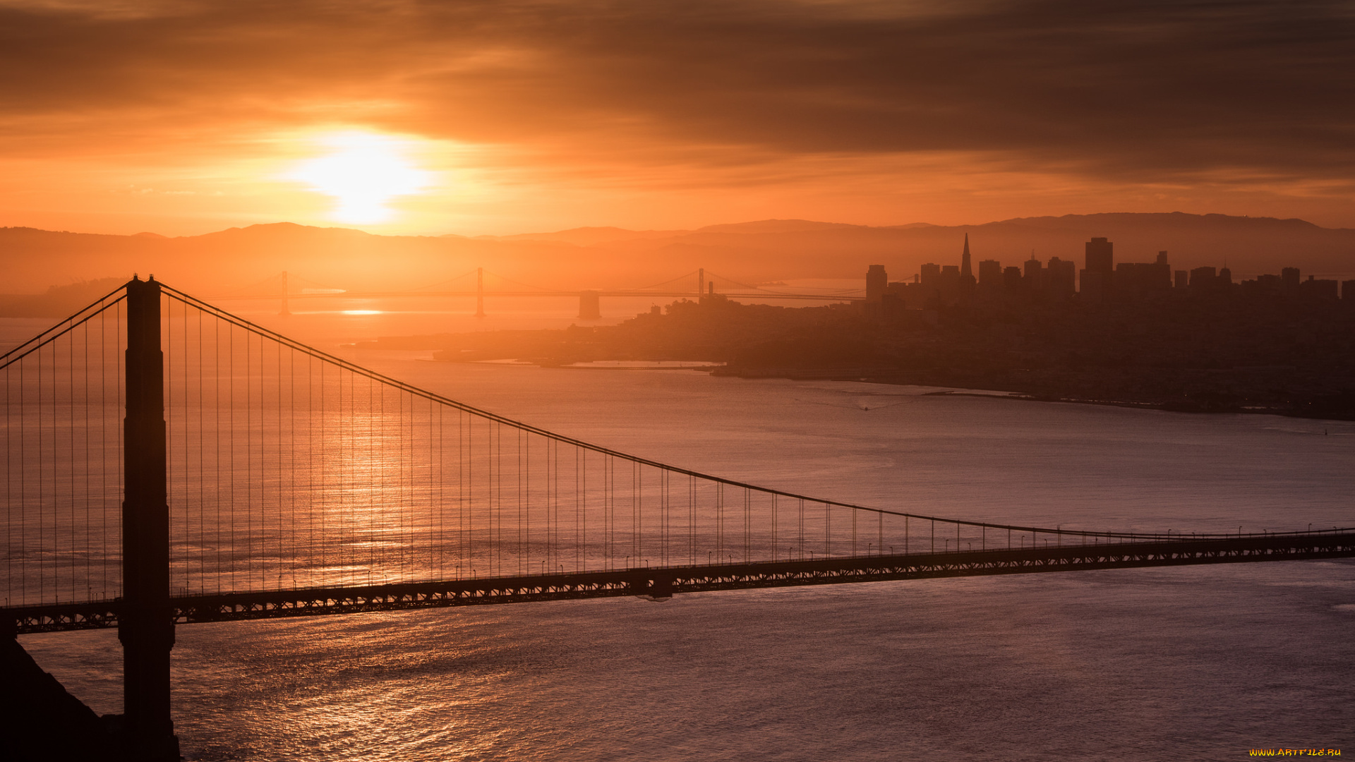 golden, gate, bridge, города, -, мосты, пролив, мост