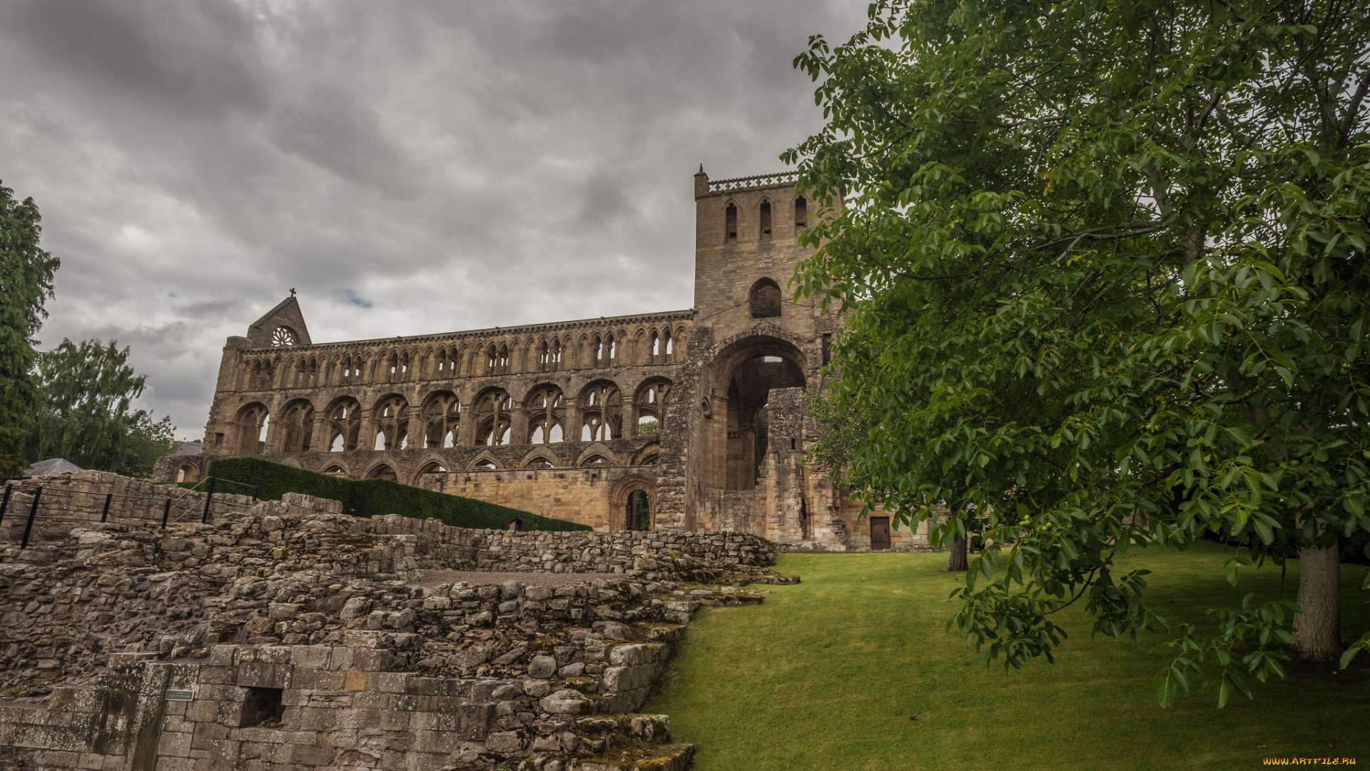 jedburgh, abbey, города, -, католические, соборы, , костелы, , аббатства, аббатство