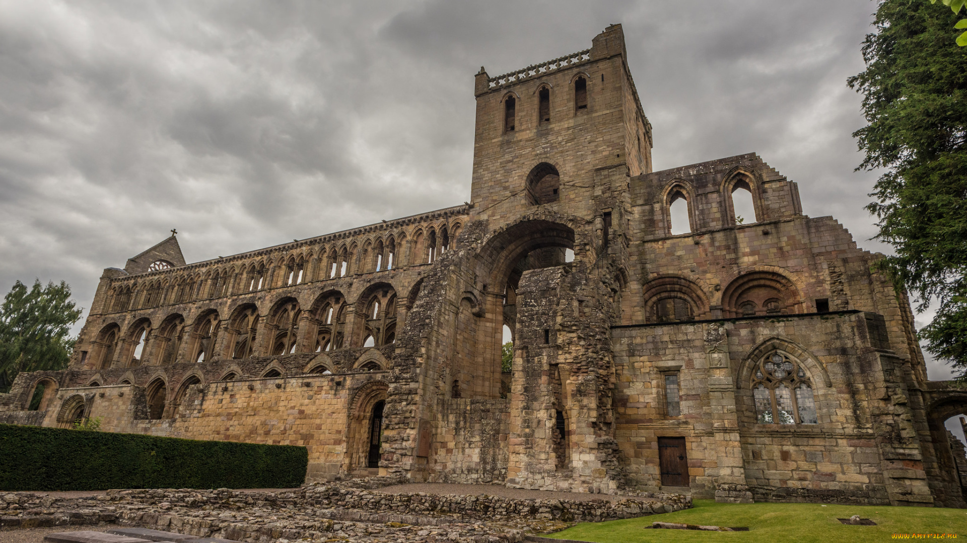 jedburgh, abbey, города, -, католические, соборы, , костелы, , аббатства, аббатство