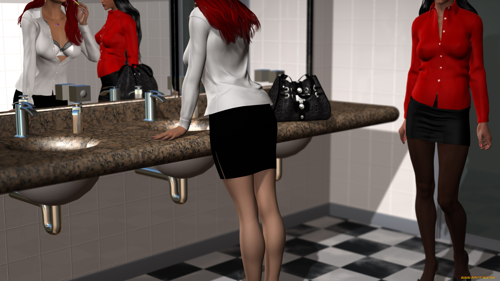 spy, game, 3д, графика, фантазия, , fantasy, взгляд, девушки, фон