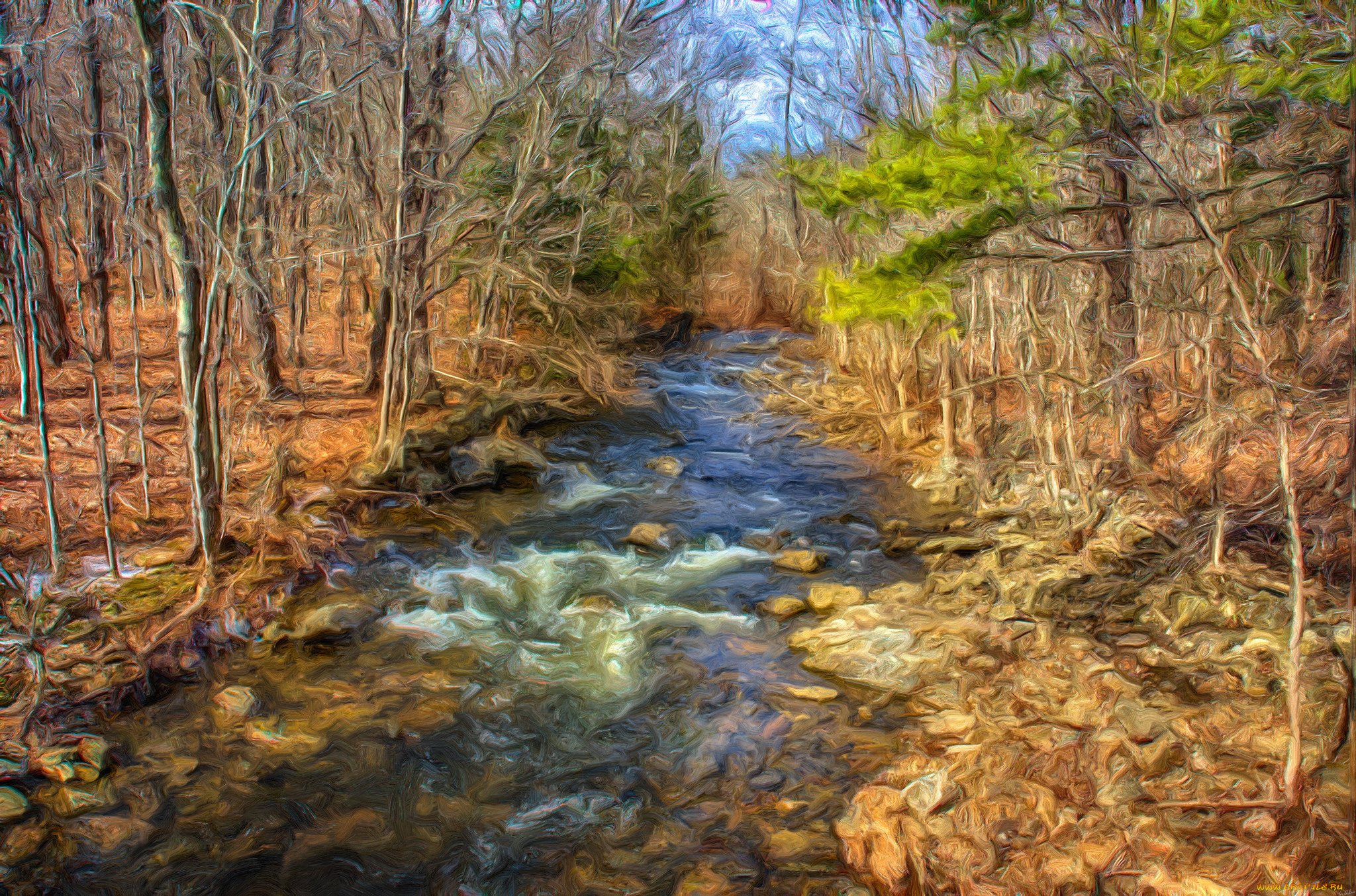 природа, реки, озера, река, лес