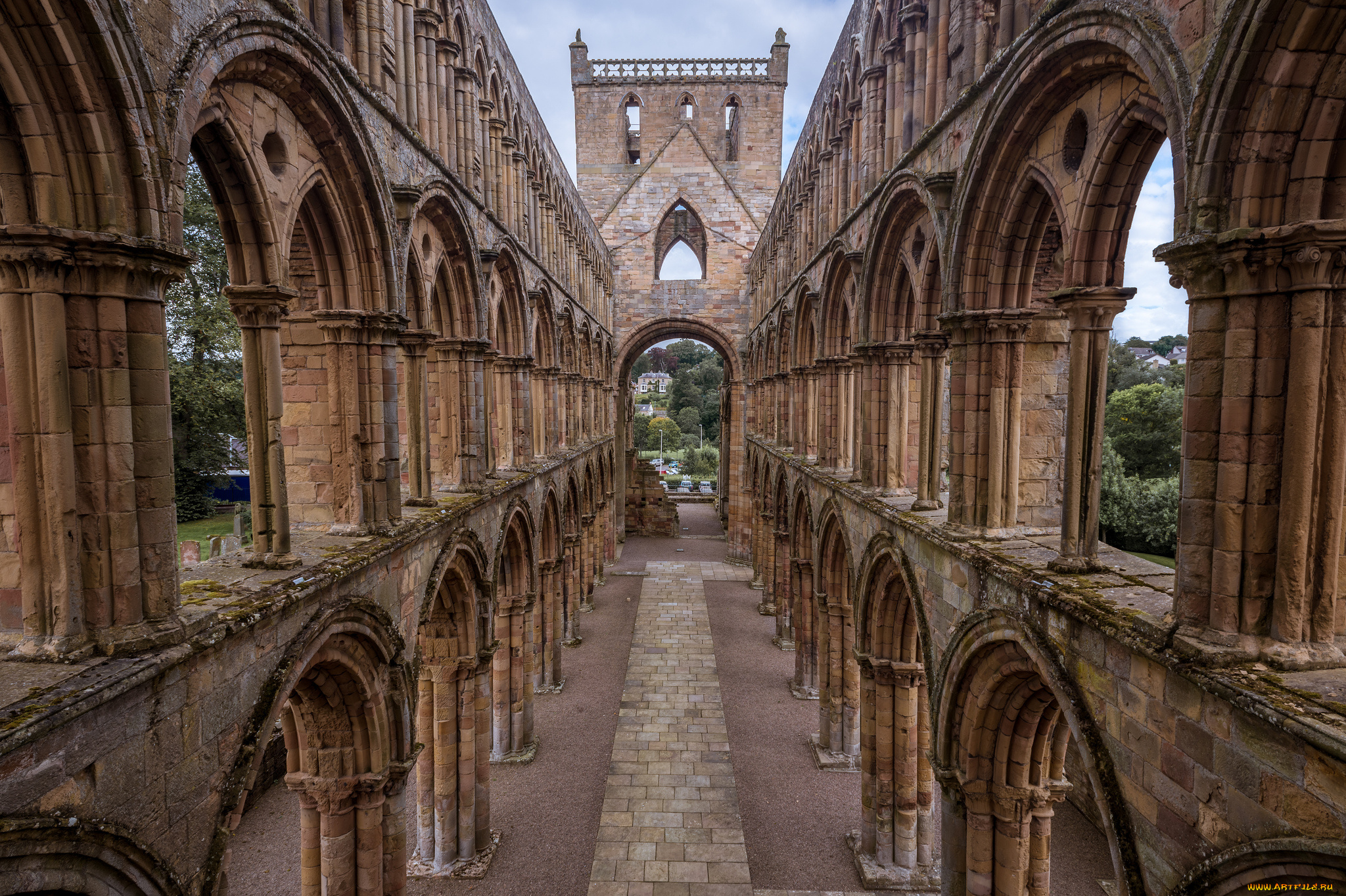 jedburgh, abbey, города, -, католические, соборы, , костелы, , аббатства, аббатство