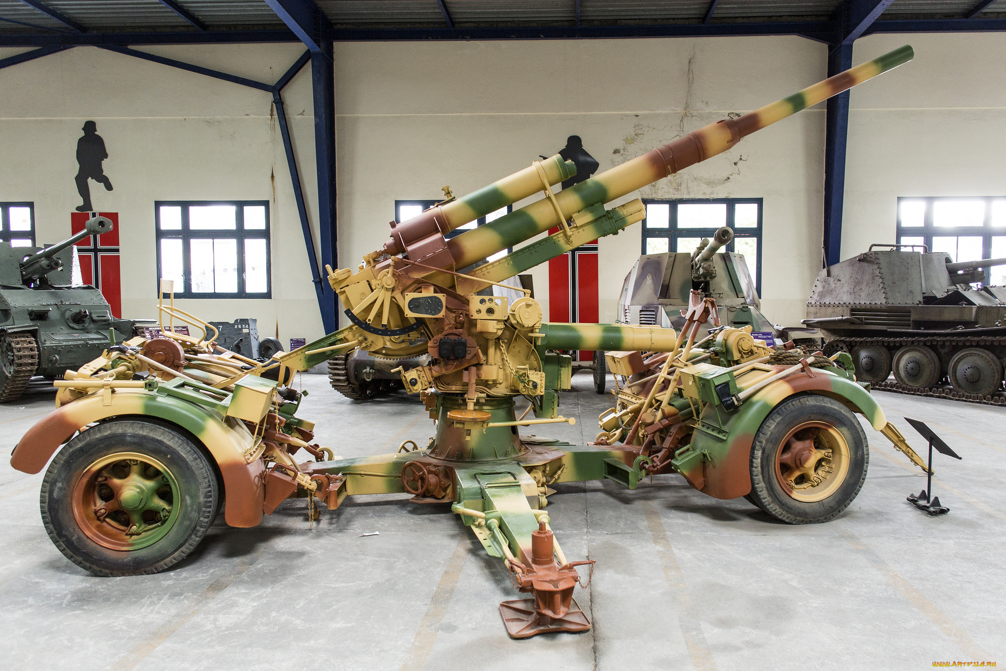 оружие, пушки, ракетницы, зенитка