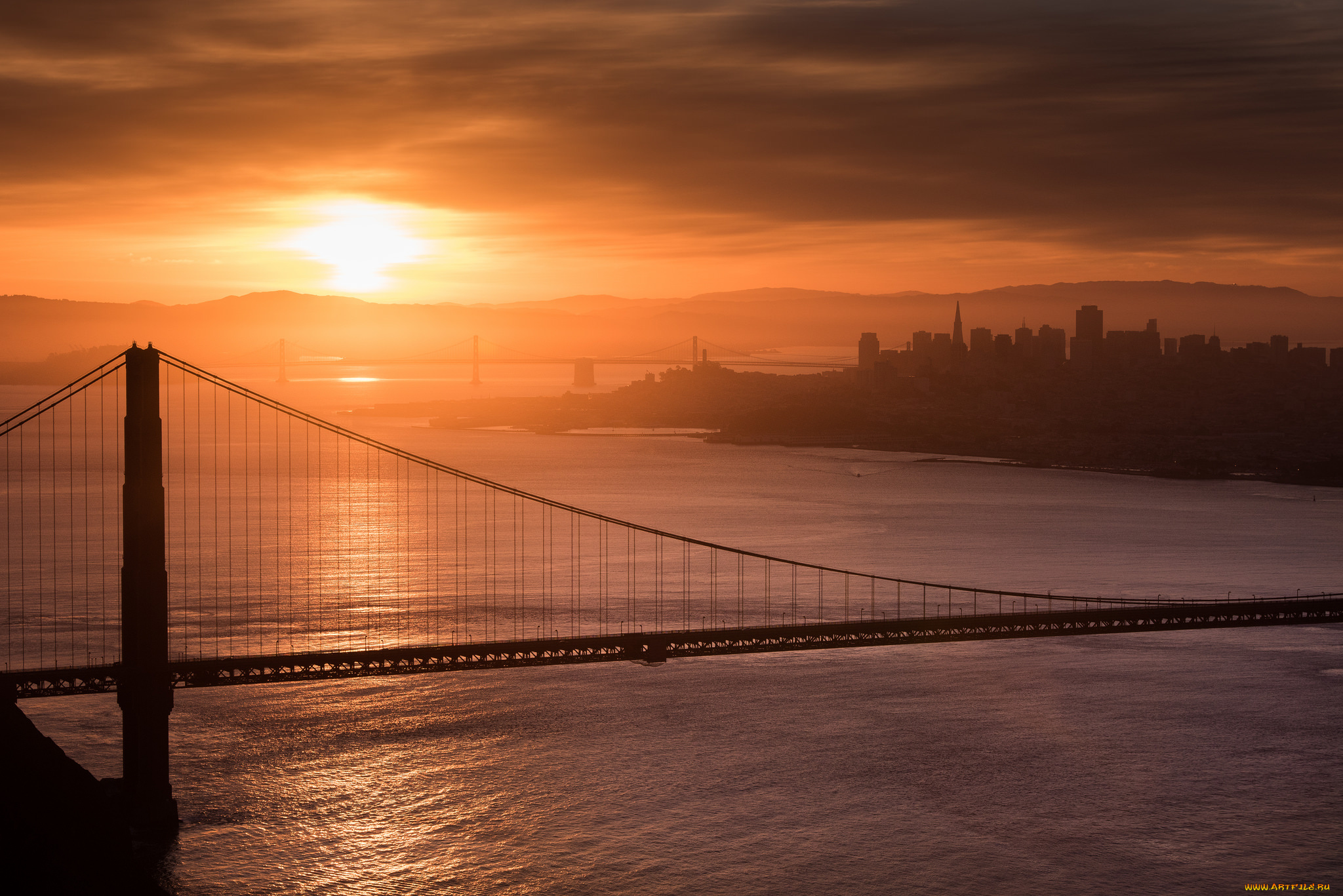 golden, gate, bridge, города, -, мосты, пролив, мост