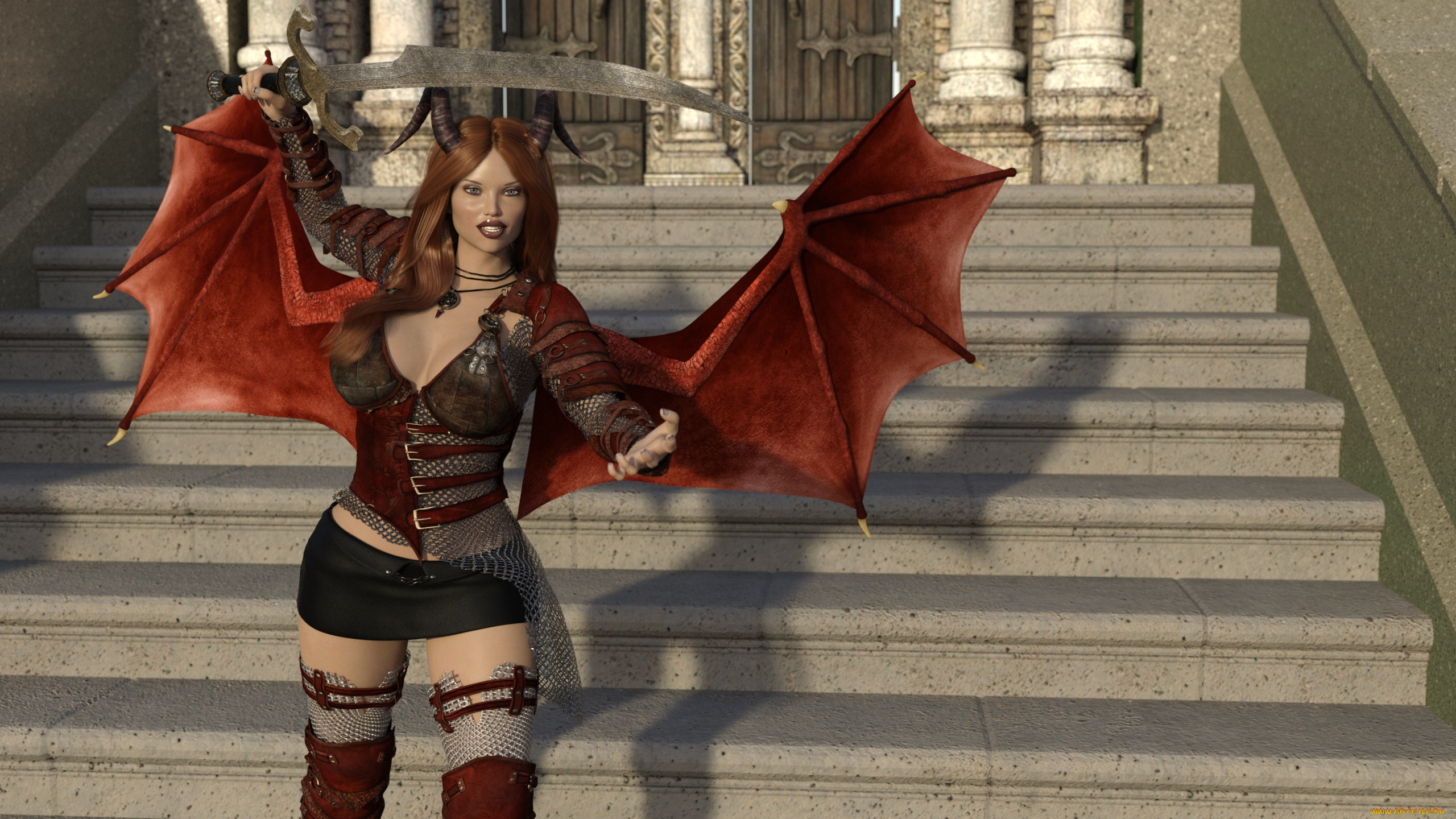 3д, графика, существа, , creatures, демон