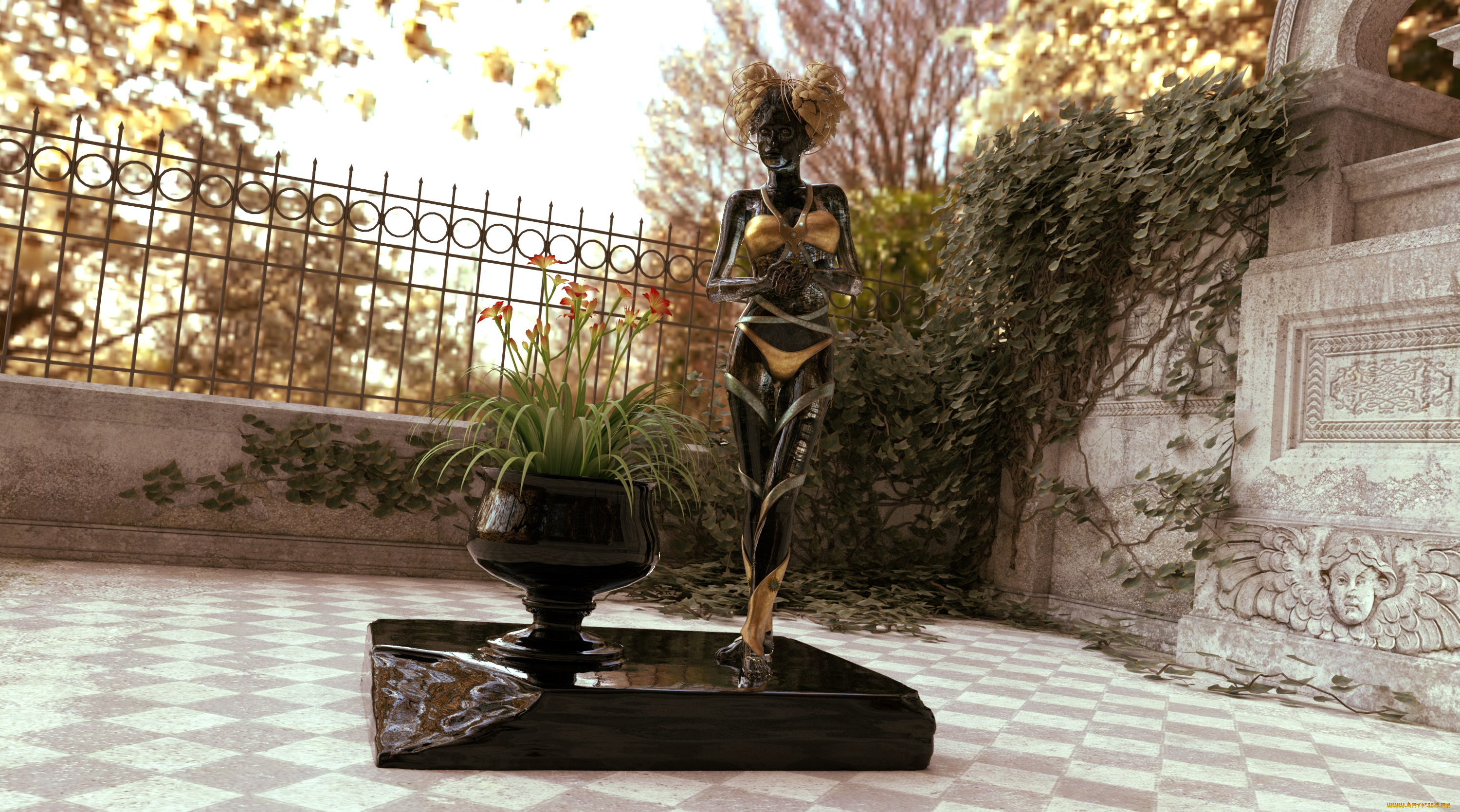 3д, графика, существа, , creatures, фон, взгляд, халк