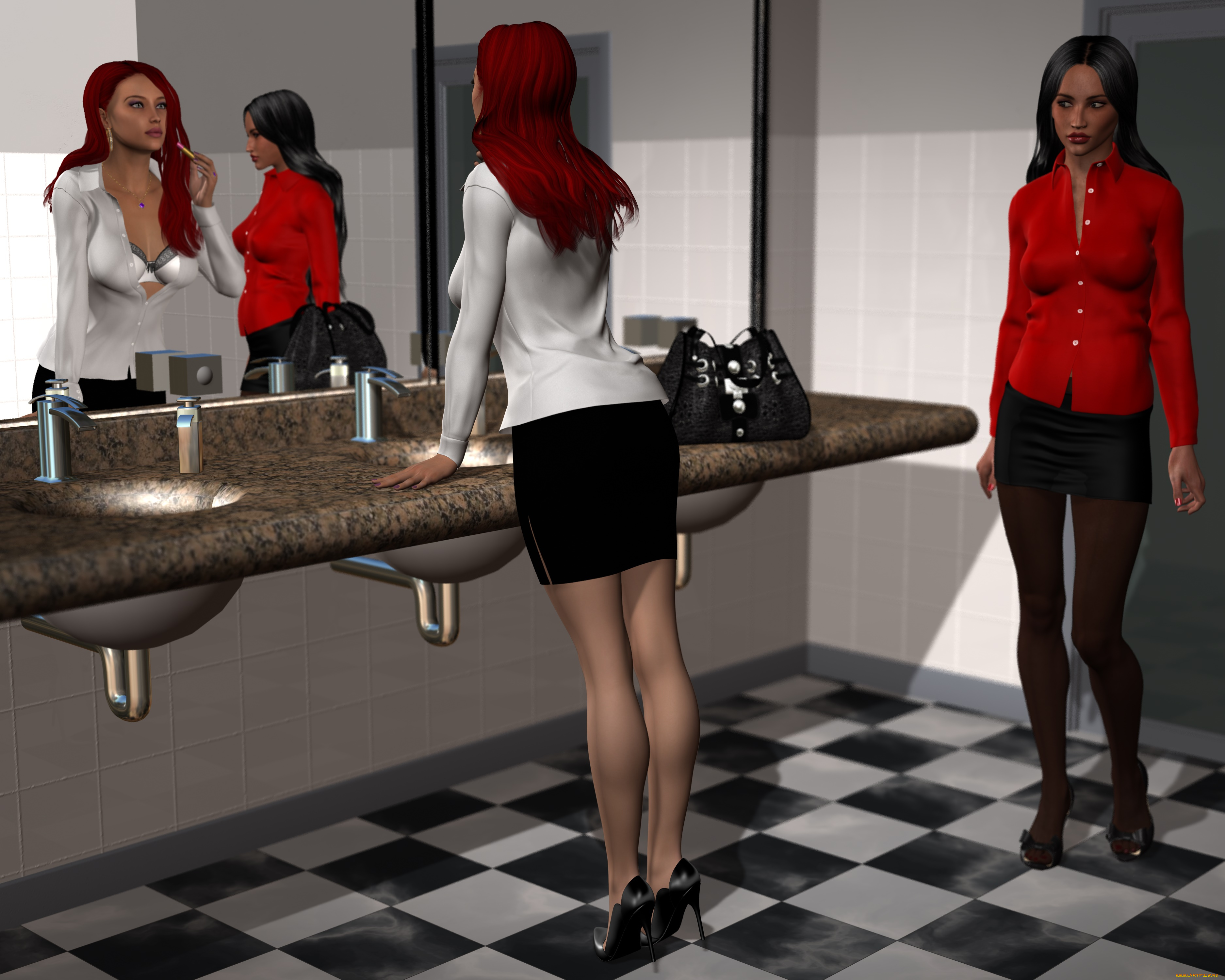 spy, game, 3д, графика, фантазия, , fantasy, взгляд, девушки, фон