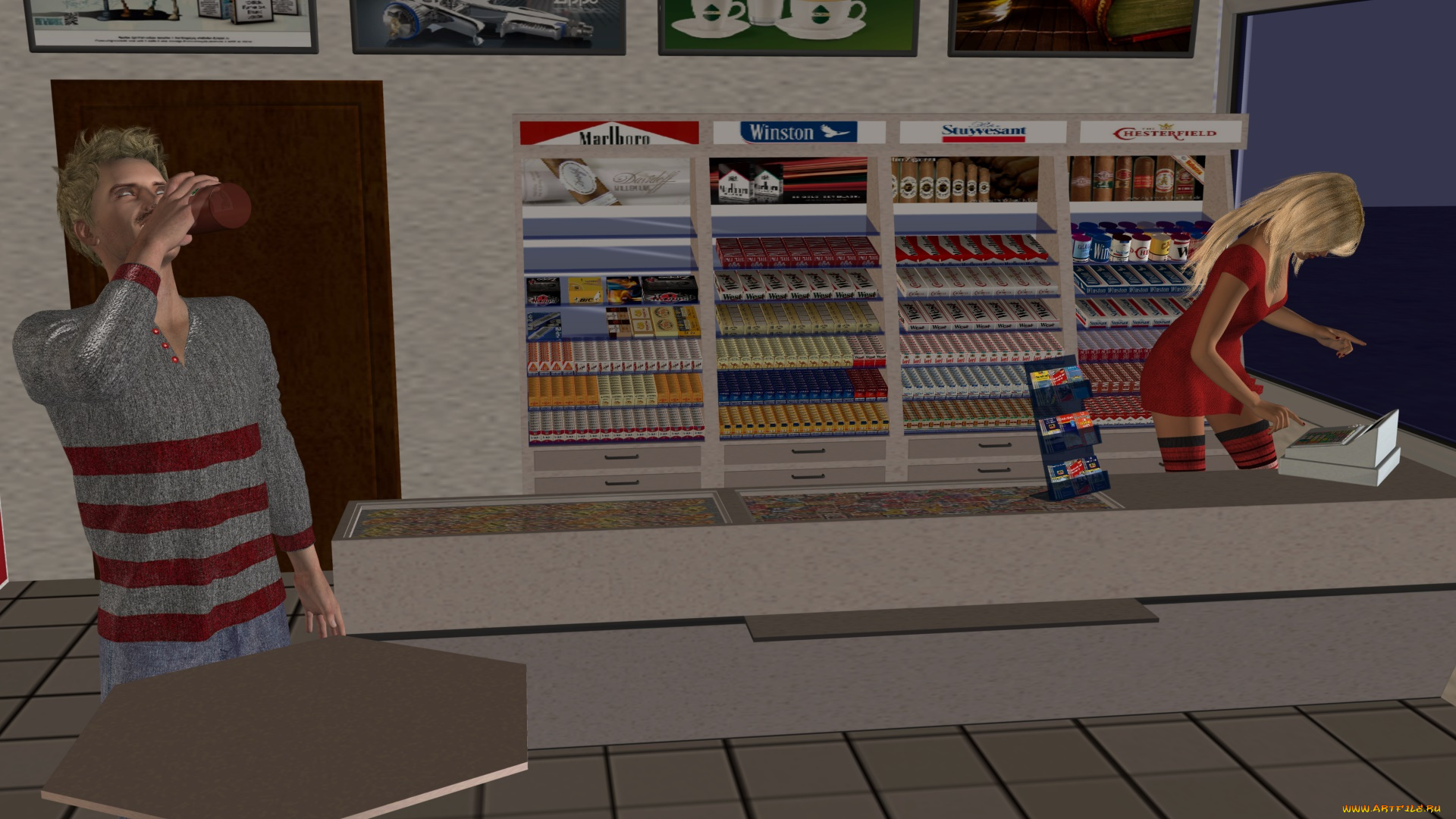 3д, графика, люди, , people, девушка, взгляд, фон, парень